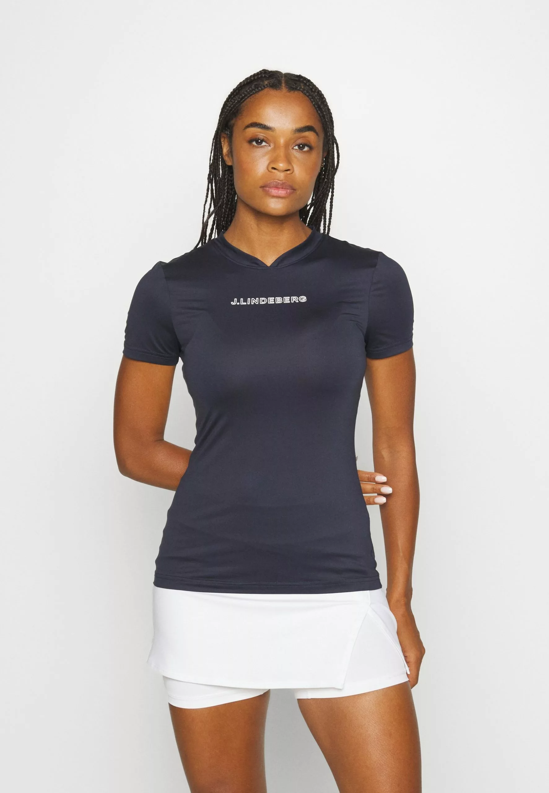 J.Lindeberg SportsMEJA - T-shirt Med Print - Navy 1 J.Lindeberg SportsMEJA - T-shirt Med Print - Navy