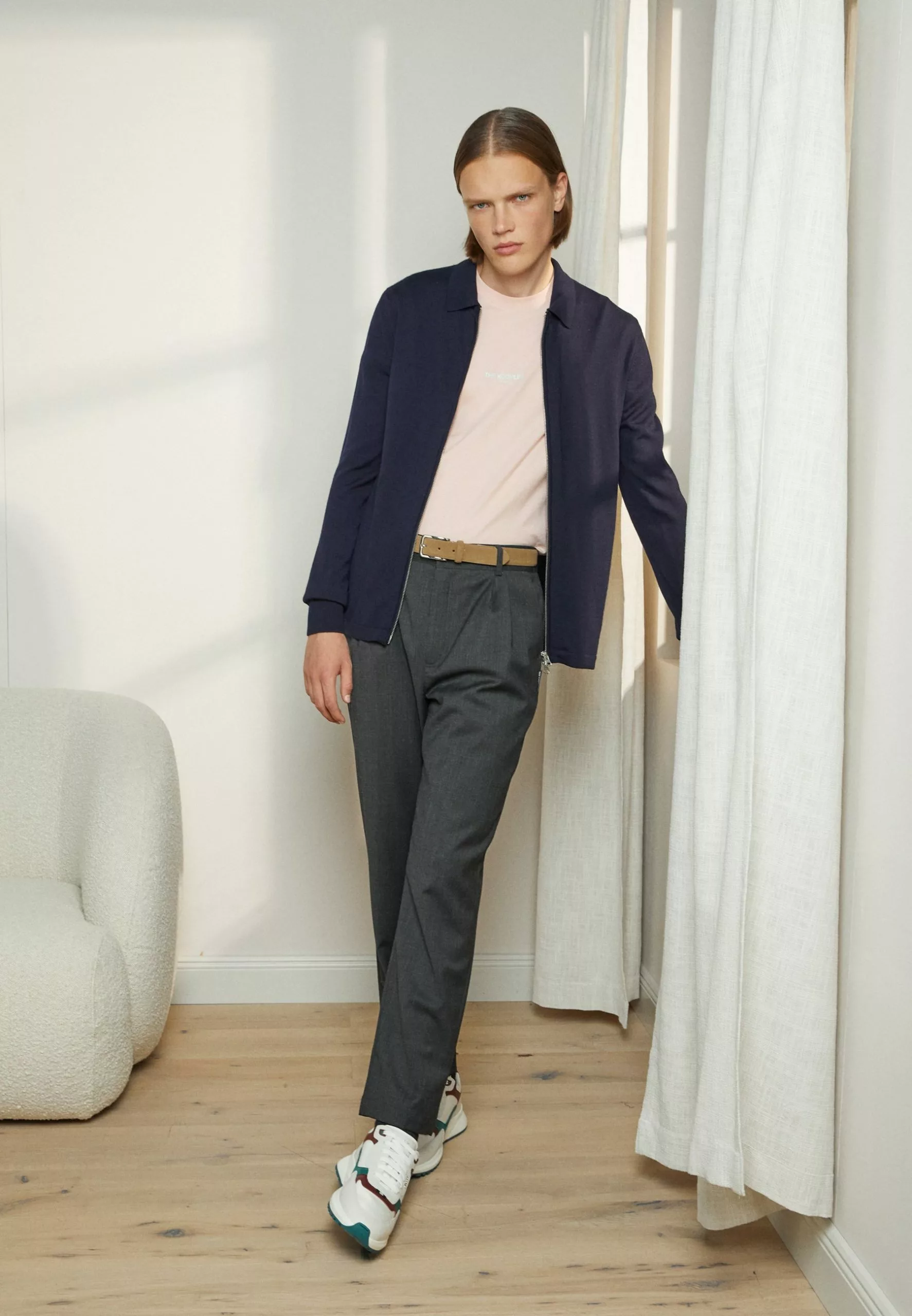 J.LINDEBERGNYLE ZIP CARDIGAN - Kofta - Navy 2 J.LINDEBERGNYLE ZIP CARDIGAN - Kofta - Navy - Bild 2