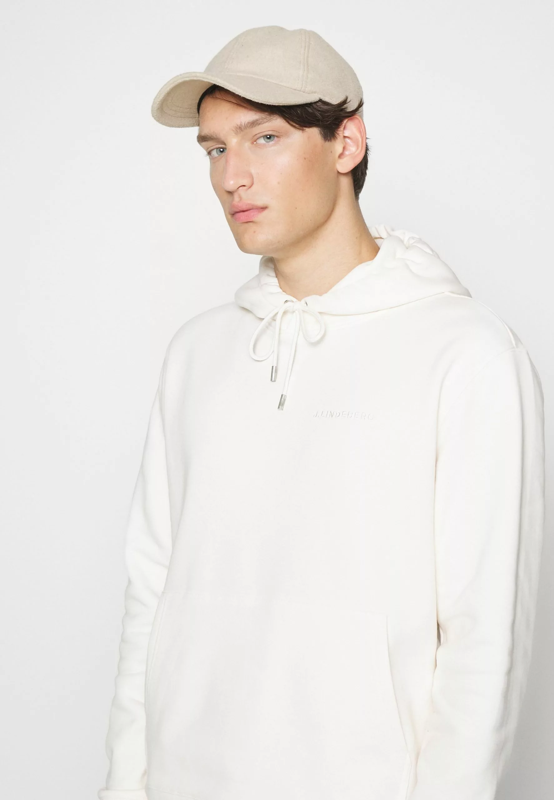 J.LINDEBERGCHIP POCKET HOODIE - Sweatshirt - Cloud White 4 J.LINDEBERGCHIP POCKET HOODIE - Sweatshirt - Cloud White - Bild 4