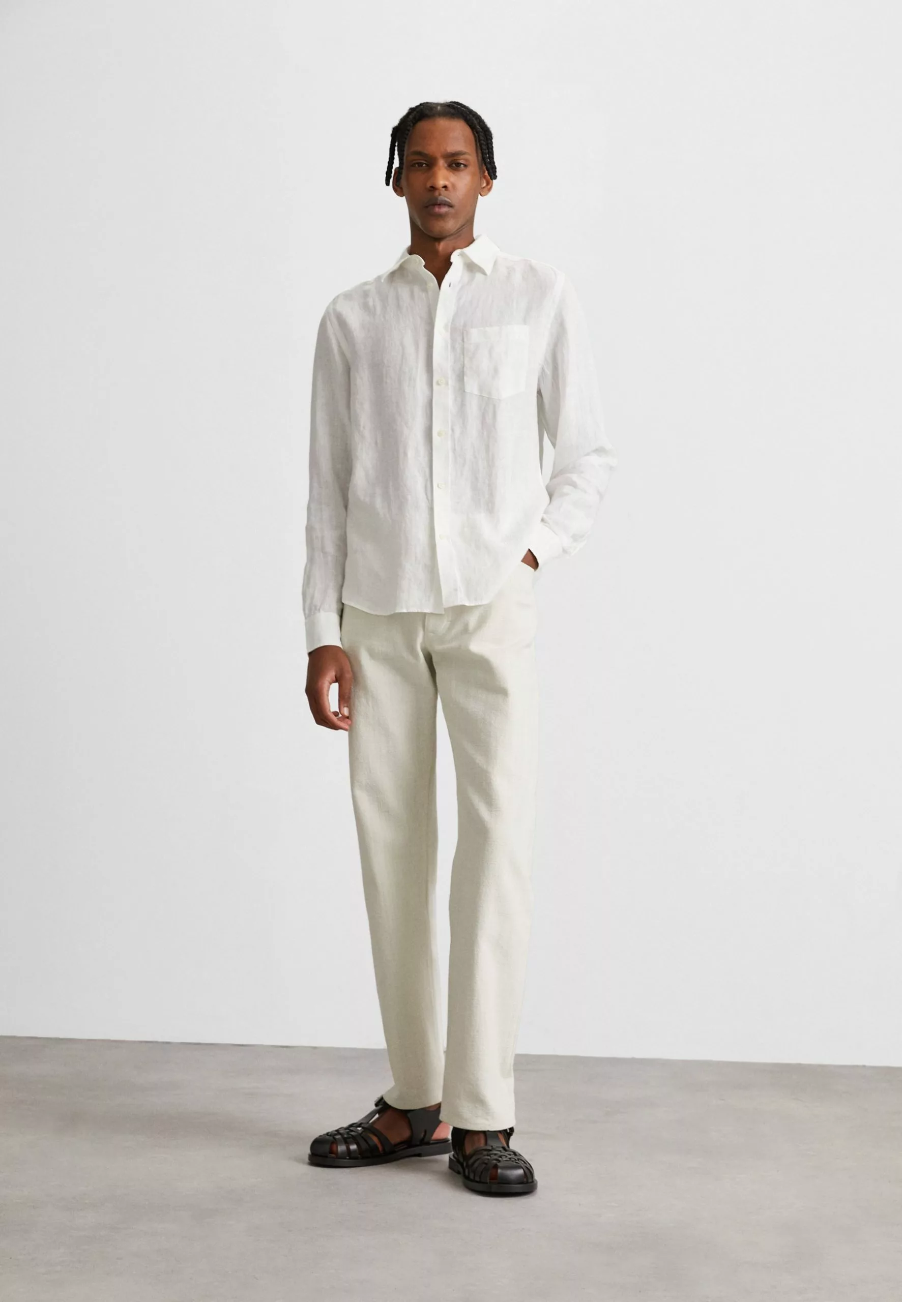 J.LINDEBERGCLEAN SHIRT - Skjorta - White 2 J.LINDEBERGCLEAN SHIRT - Skjorta - White - Bild 2