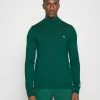 J.Lindeberg SportsKIAN ZIPPED SWEATER - Stickad Tröja - Rain Forest