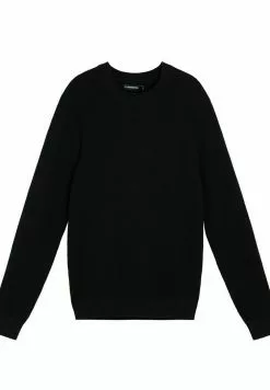 J.LINDEBERGARCHER STRUCTURE - Stickad Tröja - Black