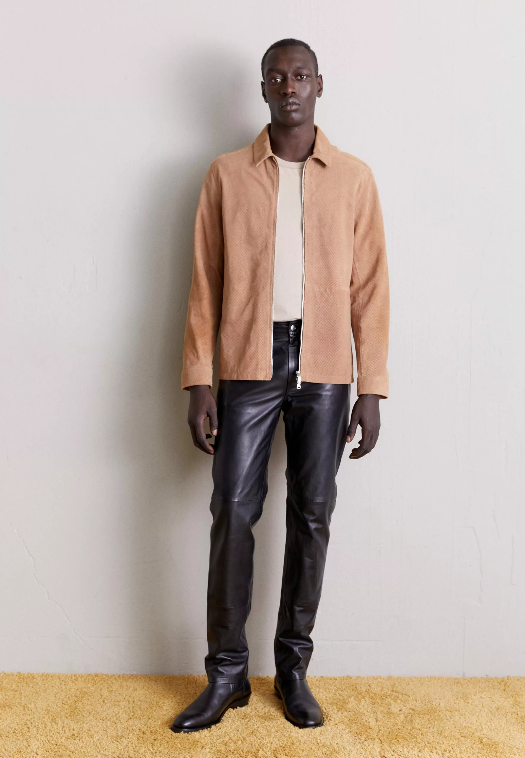 J.LINDEBERGJONAH PERFOR - Skinnjacka - Tiger Brown 2 J.LINDEBERGJONAH PERFOR - Skinnjacka - Tiger Brown - Bild 2