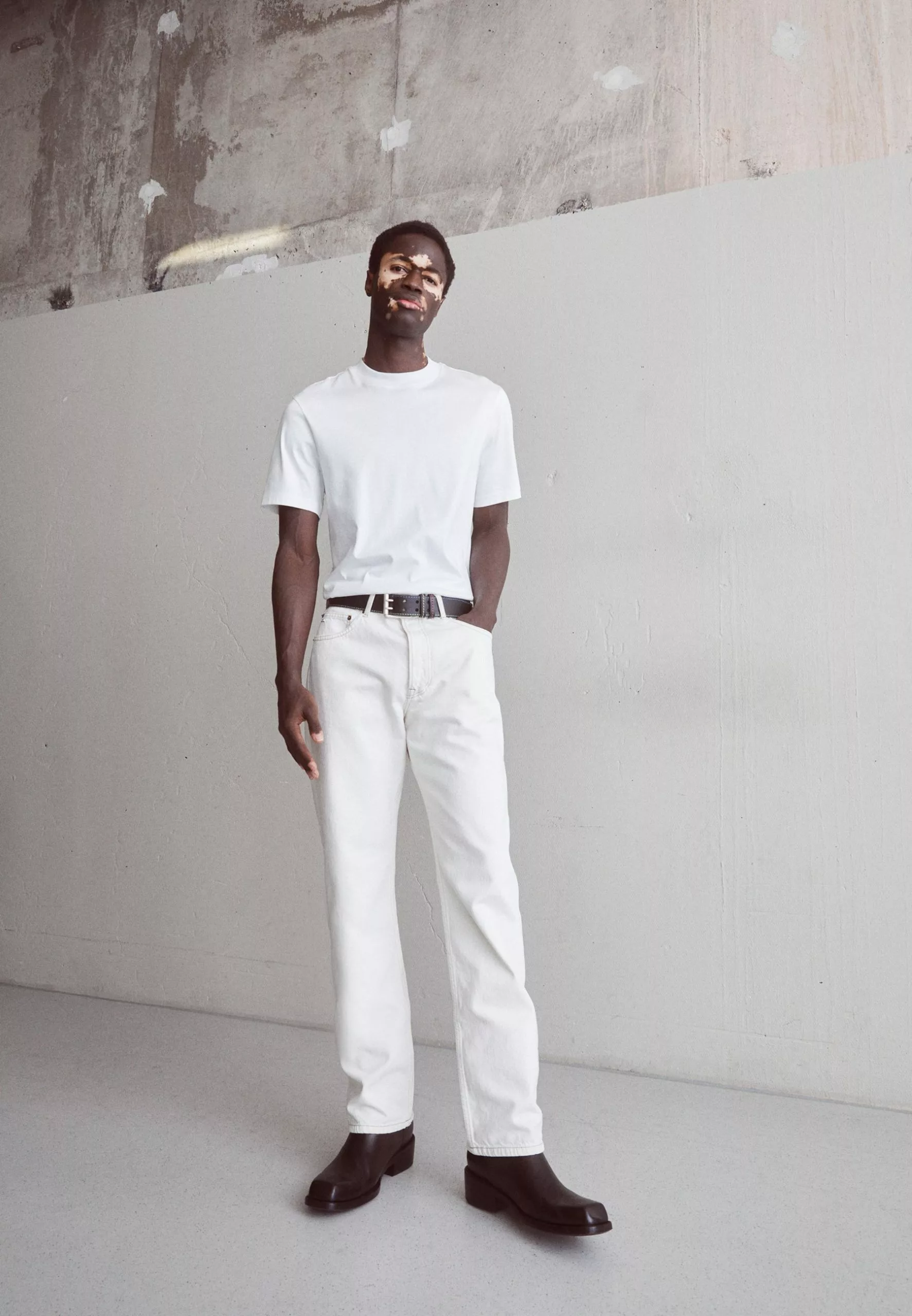 J.LINDEBERGACE MOCK NECK - T-shirt - Bas - White 2 J.LINDEBERGACE MOCK NECK - T-shirt - Bas - White - Bild 2