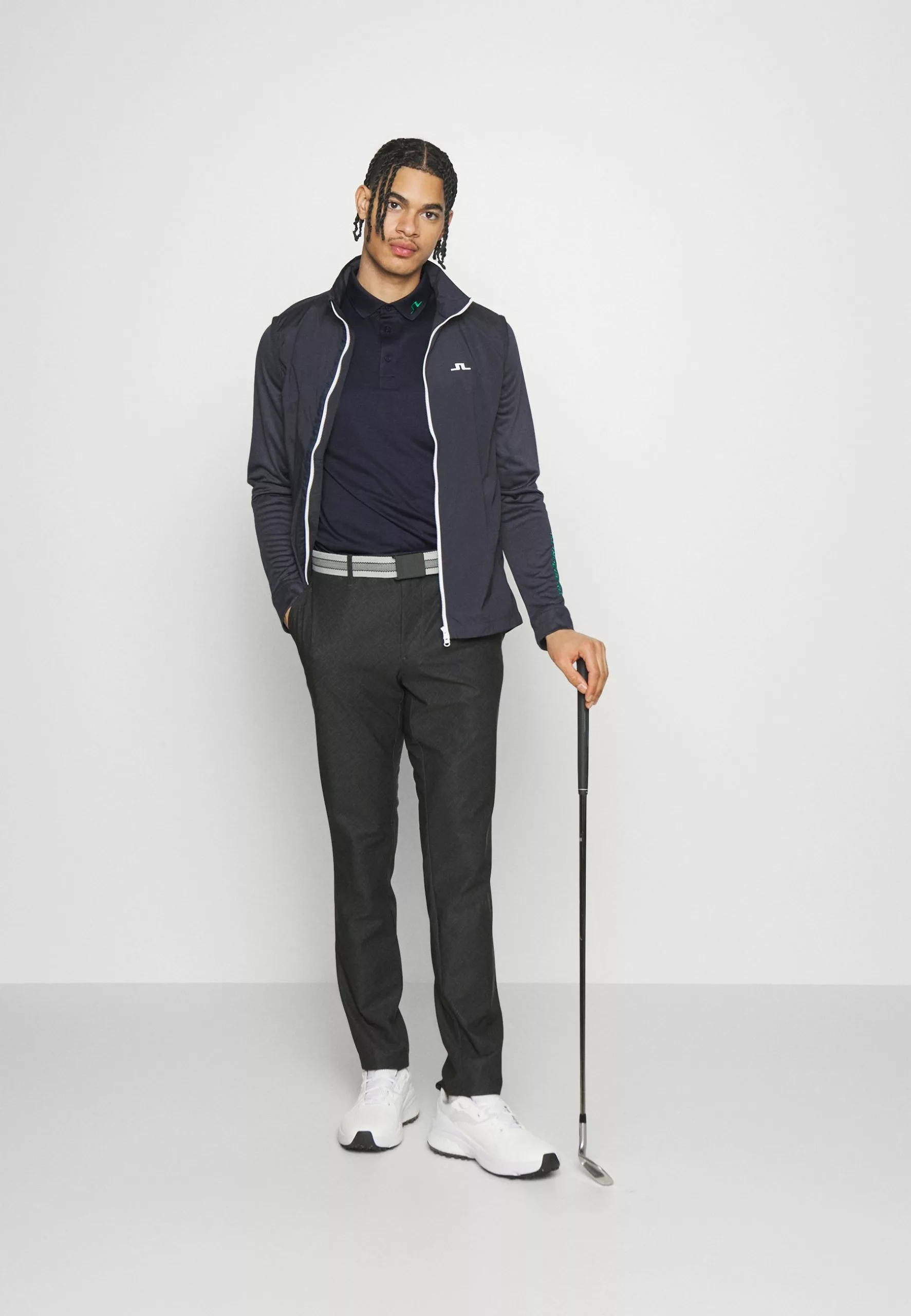 J.Lindeberg SportsTOUR TECH LONG SLEEVE - Långärmad Tröja - Navy Melange 2 J.Lindeberg SportsTOUR TECH LONG SLEEVE - Långärmad Tröja - Navy Melange - Bild 2