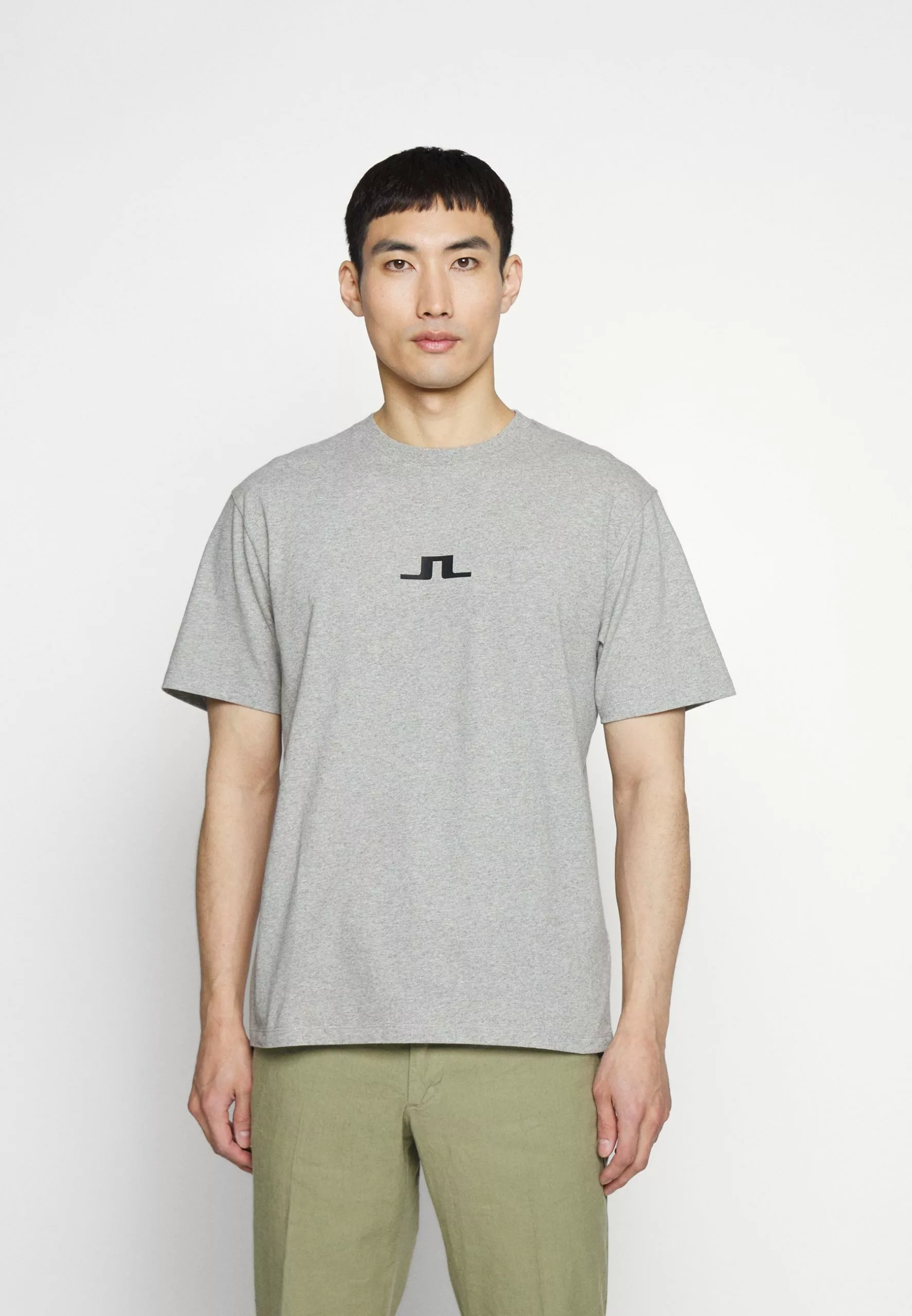 J.LINDEBERGDARCY LOGO TEE - T-shirt Med Print - Light Grey Melange 3 J.LINDEBERGDARCY LOGO TEE - T-shirt Med Print - Light Grey Melange - Bild 3