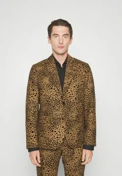 J.LINDEBERGELTON FLOCK LEOPARD - Blazer - Chipmunk