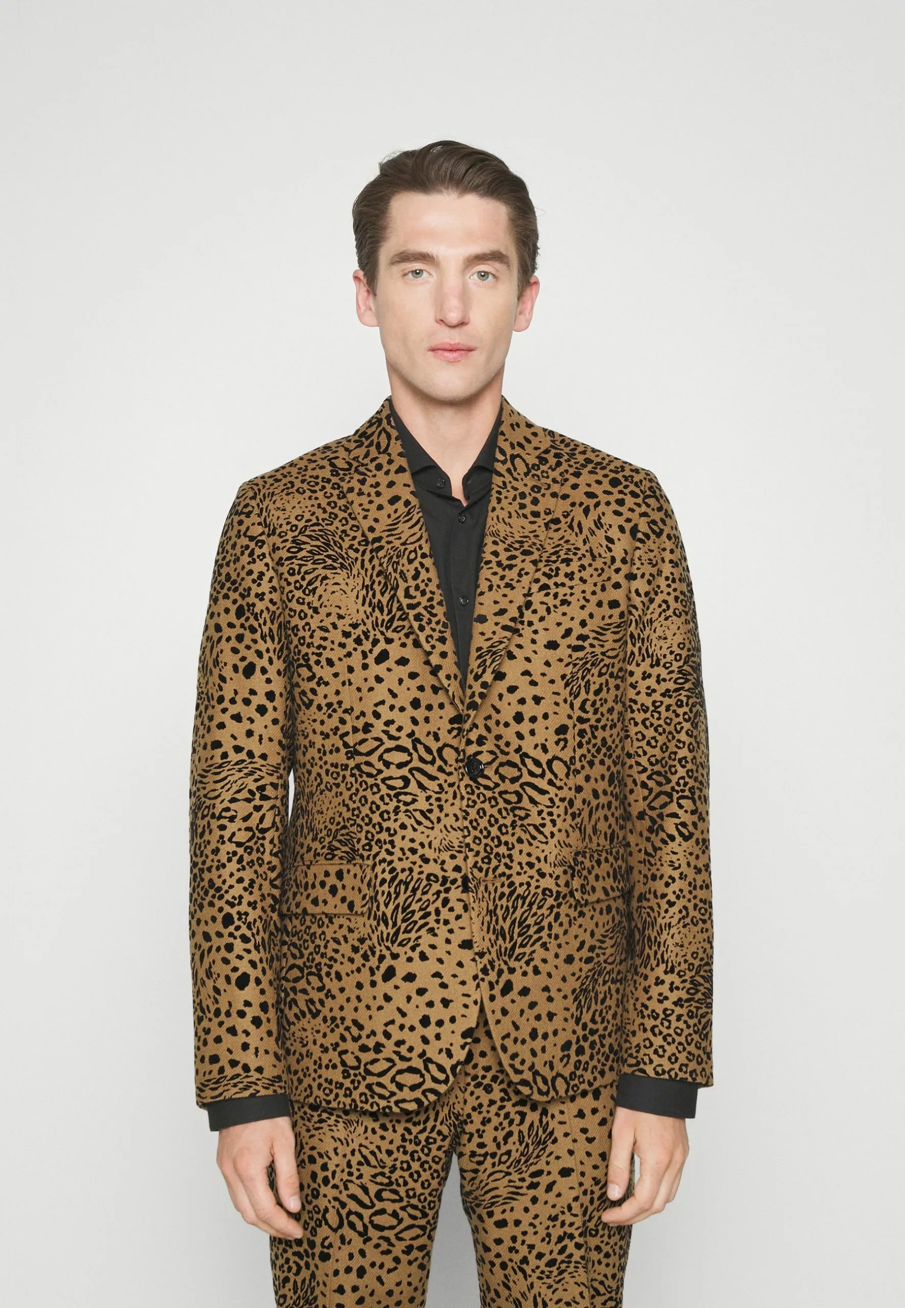 J.LINDEBERGELTON FLOCK LEOPARD - Blazer - Chipmunk 1 J.LINDEBERGELTON FLOCK LEOPARD - Blazer - Chipmunk