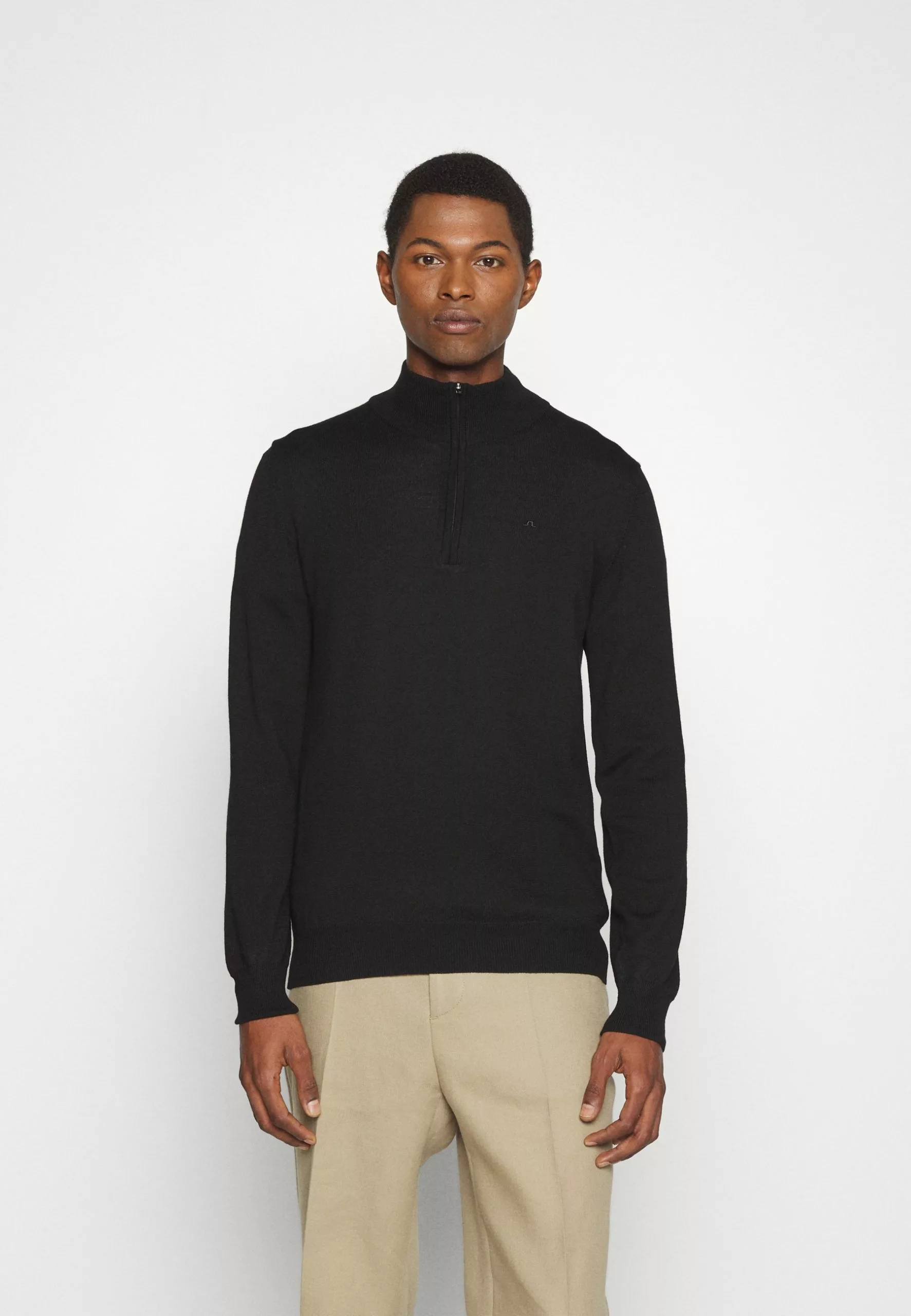 J.LINDEBERGKIYAN QUARTER ZIP - Stickad Tröja - Black 3 J.LINDEBERGKIYAN QUARTER ZIP - Stickad Tröja - Black - Bild 3