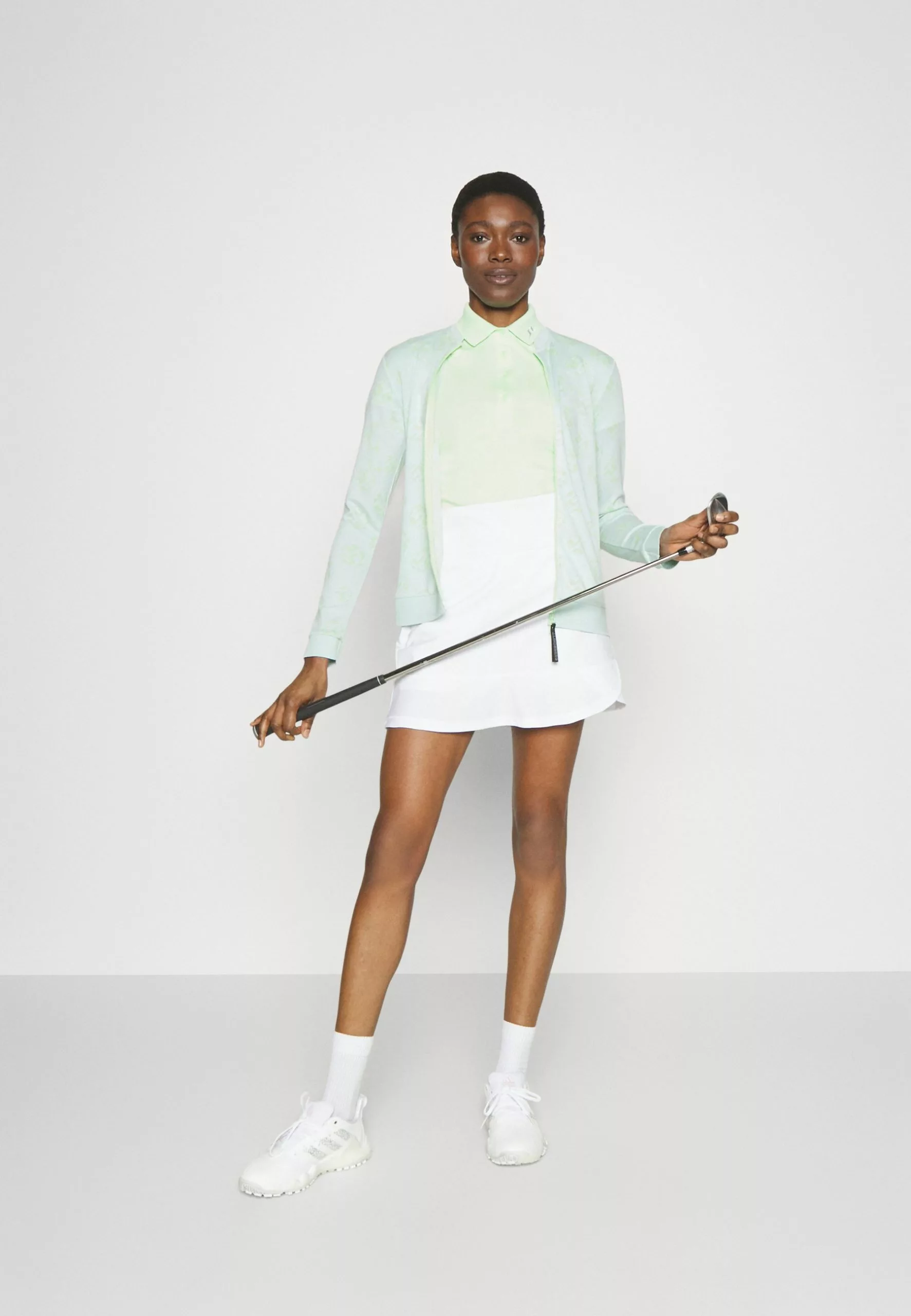 J.Lindeberg SportsSPOTS MID LAYER - Tröja Med Dragkedja - White Sphere Dot 2 J.Lindeberg SportsSPOTS MID LAYER - Tröja Med Dragkedja - White Sphere Dot - Bild 2