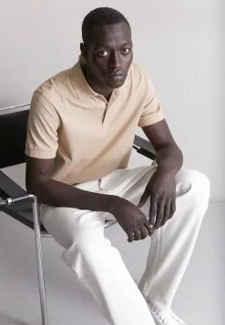 J.LINDEBERGTROY - Piké - Tiger Brown Melange