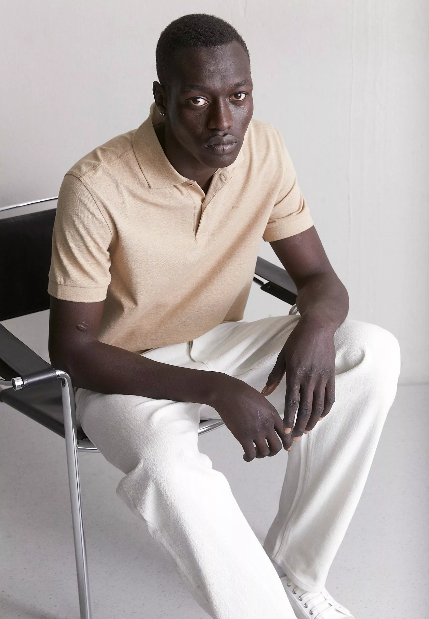 J.LINDEBERGTROY - Piké - Tiger Brown Melange 1 J.LINDEBERGTROY - Piké - Tiger Brown Melange