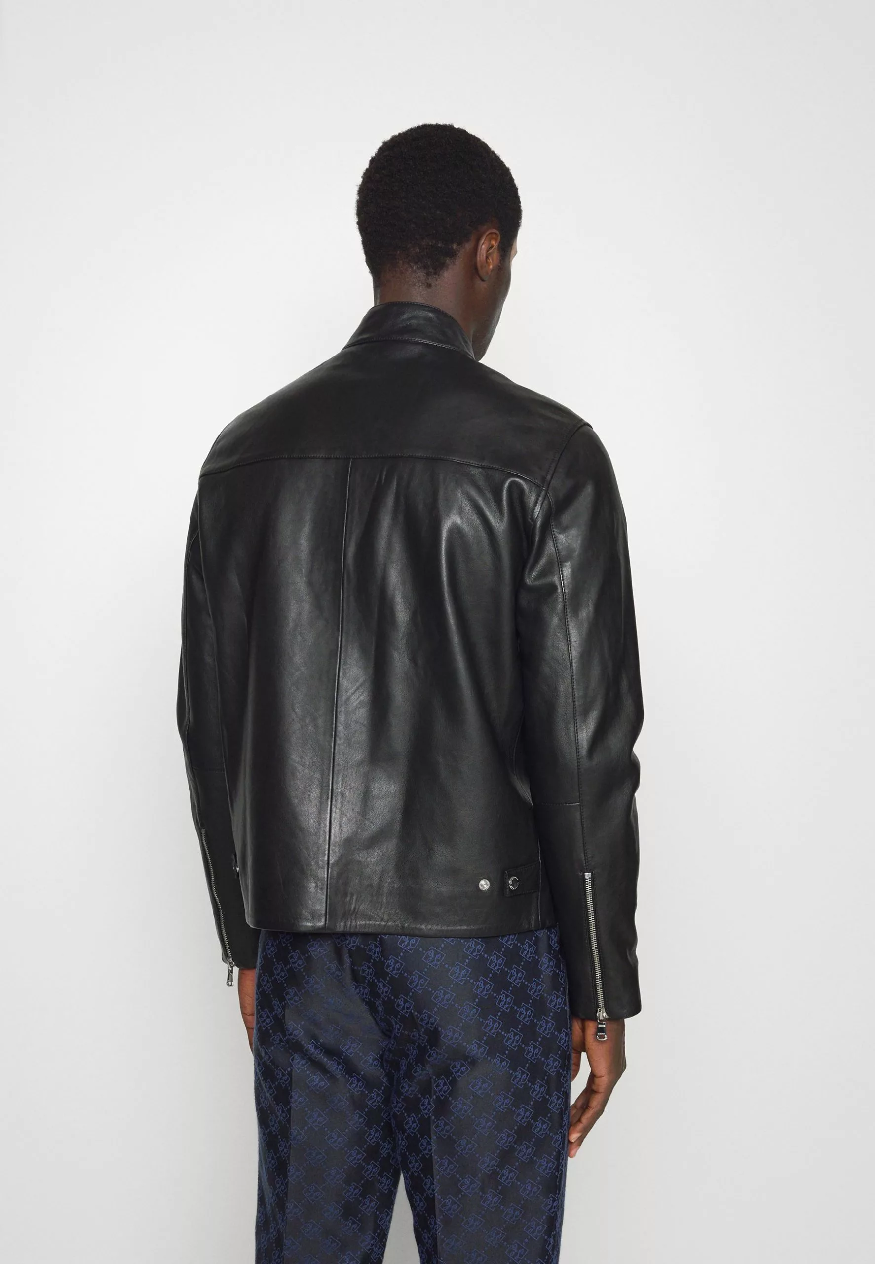 J.LINDEBERGBORIS BIKER JACKET - Skinnjacka - Black 4 J.LINDEBERGBORIS BIKER JACKET - Skinnjacka - Black - Bild 4