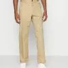 J.LINDEBERGDROPPER LIGHT PANTS - Tygbyxor - Safari Beige
