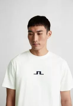 J.LINDEBERGDARCY LOGO TEE - T-shirt Med Print - Cloud White -J.Lindeberg Affär 775dab17c88246aa85f2933b8c56eb30
