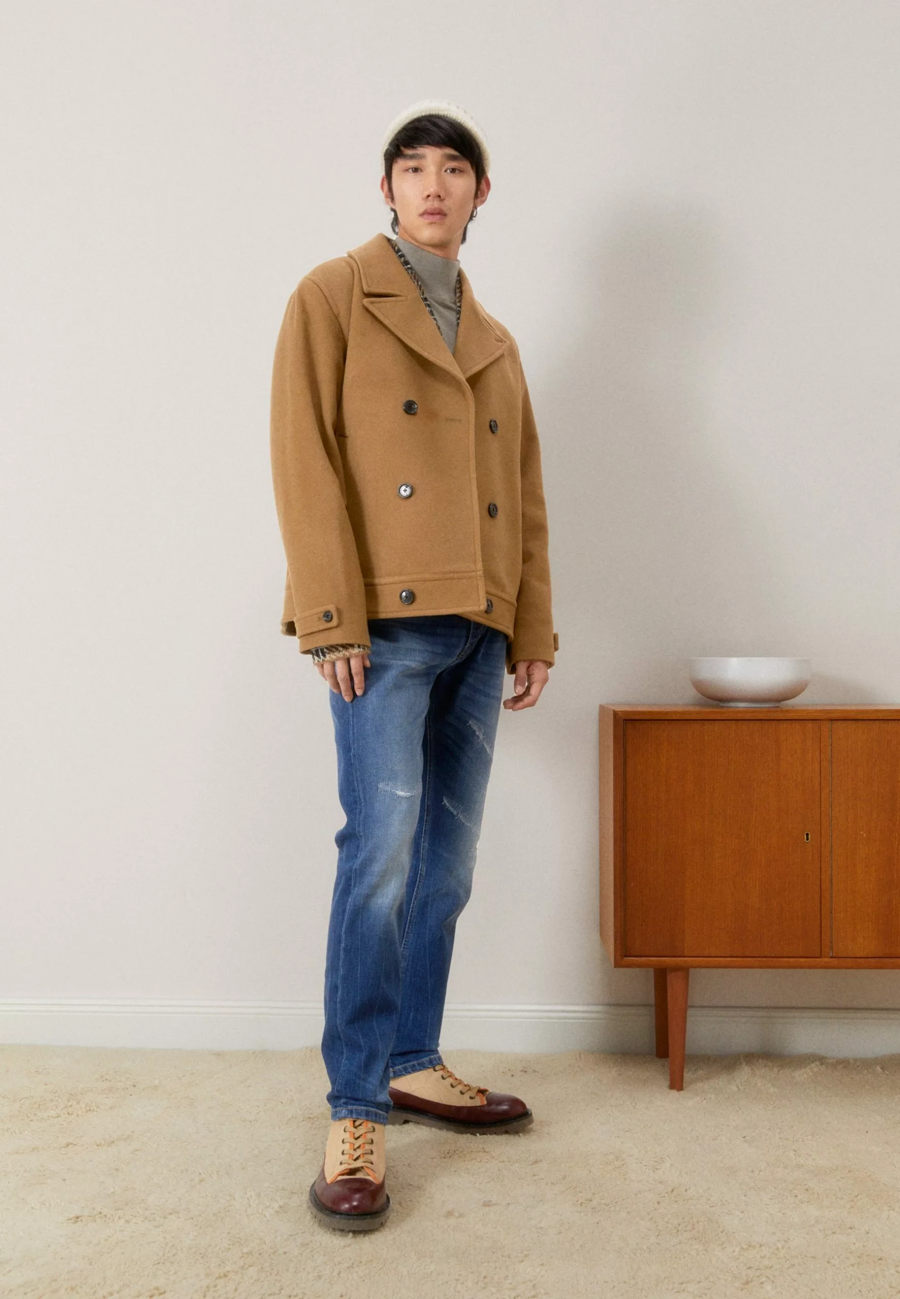 J.LINDEBERGDON DOUBLE BREASTED - Tunn Jacka - Chipmunk 2 J.LINDEBERGDON DOUBLE BREASTED - Tunn Jacka - Chipmunk - Bild 2