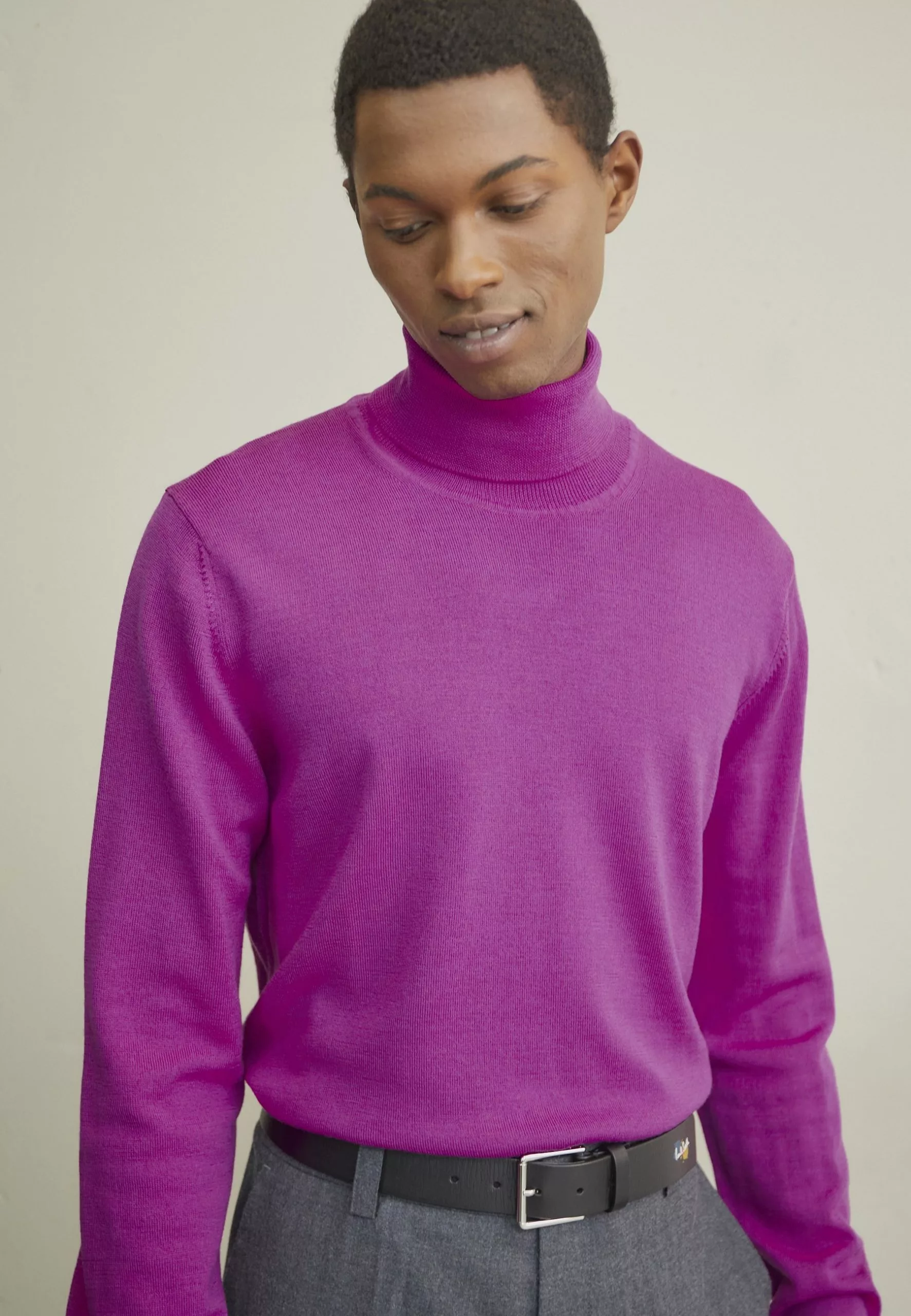 J.LINDEBERGTURTLENECK - Stickad Tröja - Wild Aster 1 J.LINDEBERGTURTLENECK - Stickad Tröja - Wild Aster