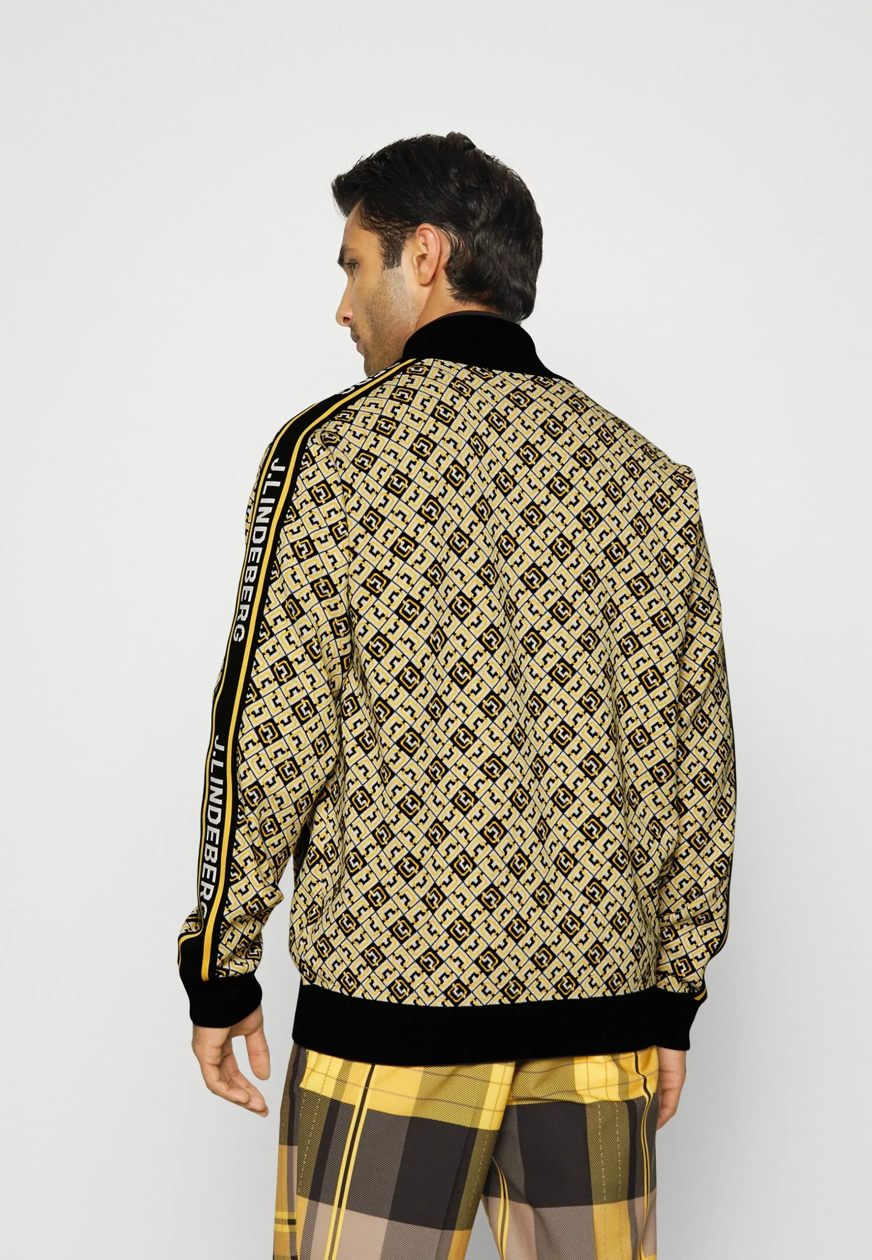 J.Lindeberg SportsMICRO CHECK - Tröja Med Dragkedja - Black 3 J.Lindeberg SportsMICRO CHECK - Tröja Med Dragkedja - Black - Bild 3