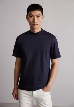 J.LINDEBERGACE MOCK NECK - T-shirt - Bas - Navy