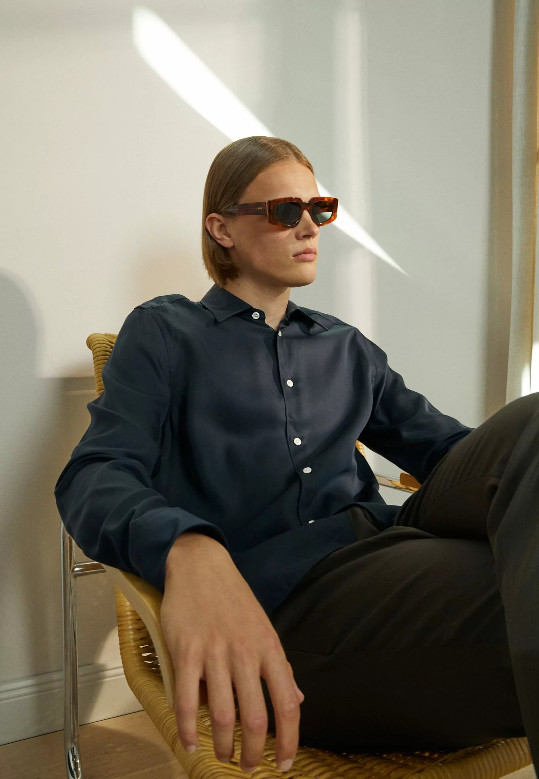 J.LINDEBERGCOMFORT - Kostymskjorta - Navy 3 J.LINDEBERGCOMFORT - Kostymskjorta - Navy - Bild 3