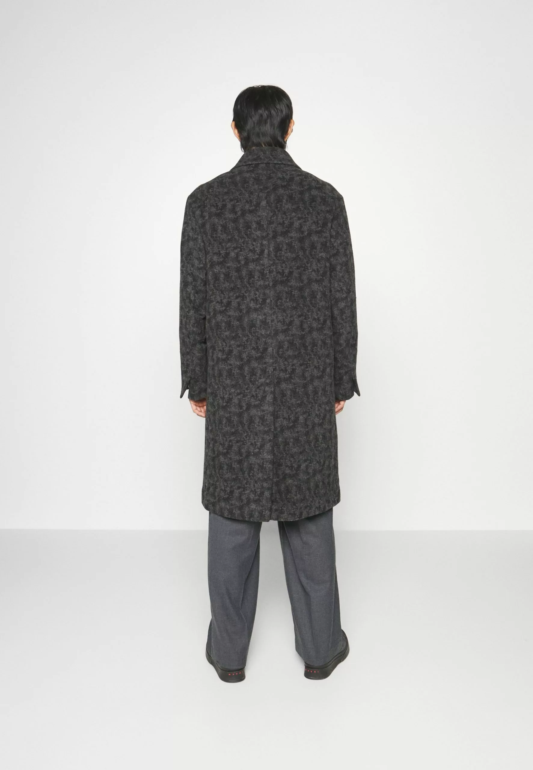 J.LINDEBERGDUGGIE DOUBLE BREASTED COAT - Klassisk Kappa / Rock - Black Melange 4 J.LINDEBERGDUGGIE DOUBLE BREASTED COAT - Klassisk Kappa / Rock - Black Melange - Bild 4