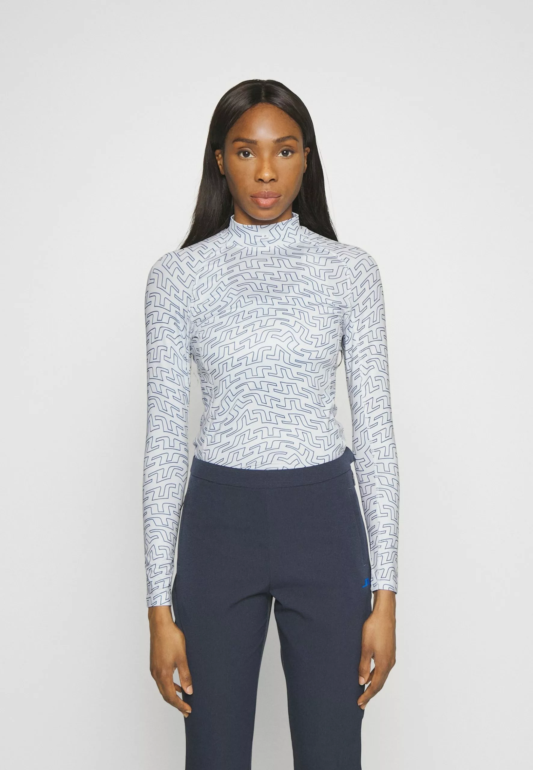 J.Lindeberg SportsASA SOFT COMPRESSION - Långärmad Tröja - White Outline Bridge Swirl 1 J.Lindeberg SportsASA SOFT COMPRESSION - Långärmad Tröja - White Outline Bridge Swirl