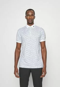 J.Lindeberg SportsTOUR TECH REG FIT PRINT - Piké - White