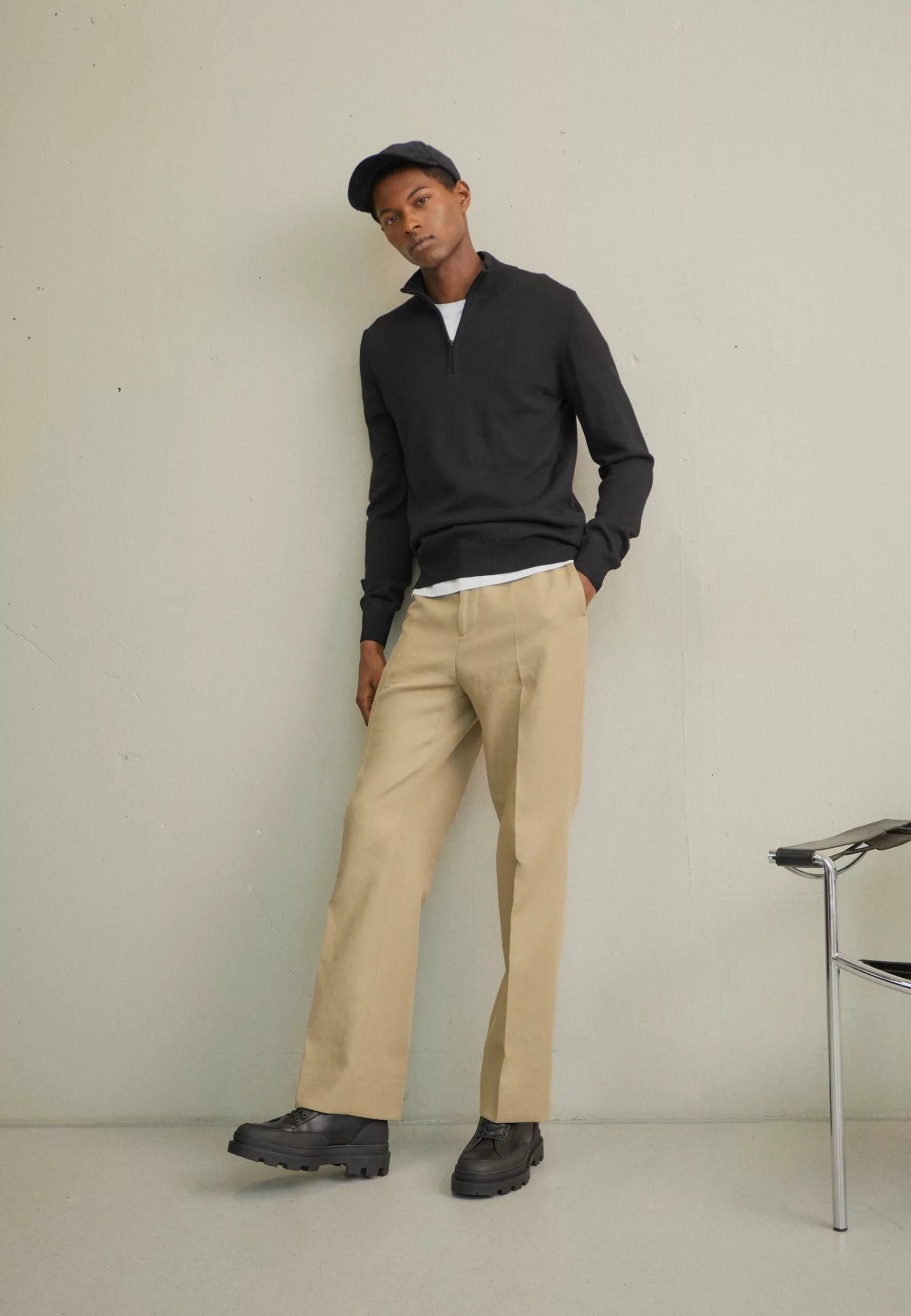 J.LINDEBERGKIYAN QUARTER ZIP - Stickad Tröja - Black 2 J.LINDEBERGKIYAN QUARTER ZIP - Stickad Tröja - Black - Bild 2