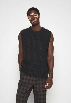 J.LINDEBERGALFONS SLIPOVER - Stickad Tröja - Black -J.Lindeberg Affär 9affc26943424561bf7e92f4858ef77d