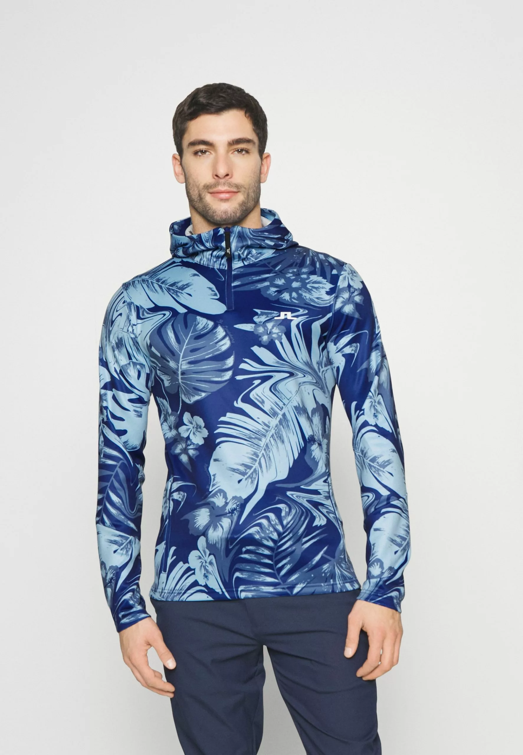 J.Lindeberg SportsAERIAL QUATER HOOD - Långärmad Tröja - Hibiscus Blue 1 J.Lindeberg SportsAERIAL QUATER HOOD - Långärmad Tröja - Hibiscus Blue