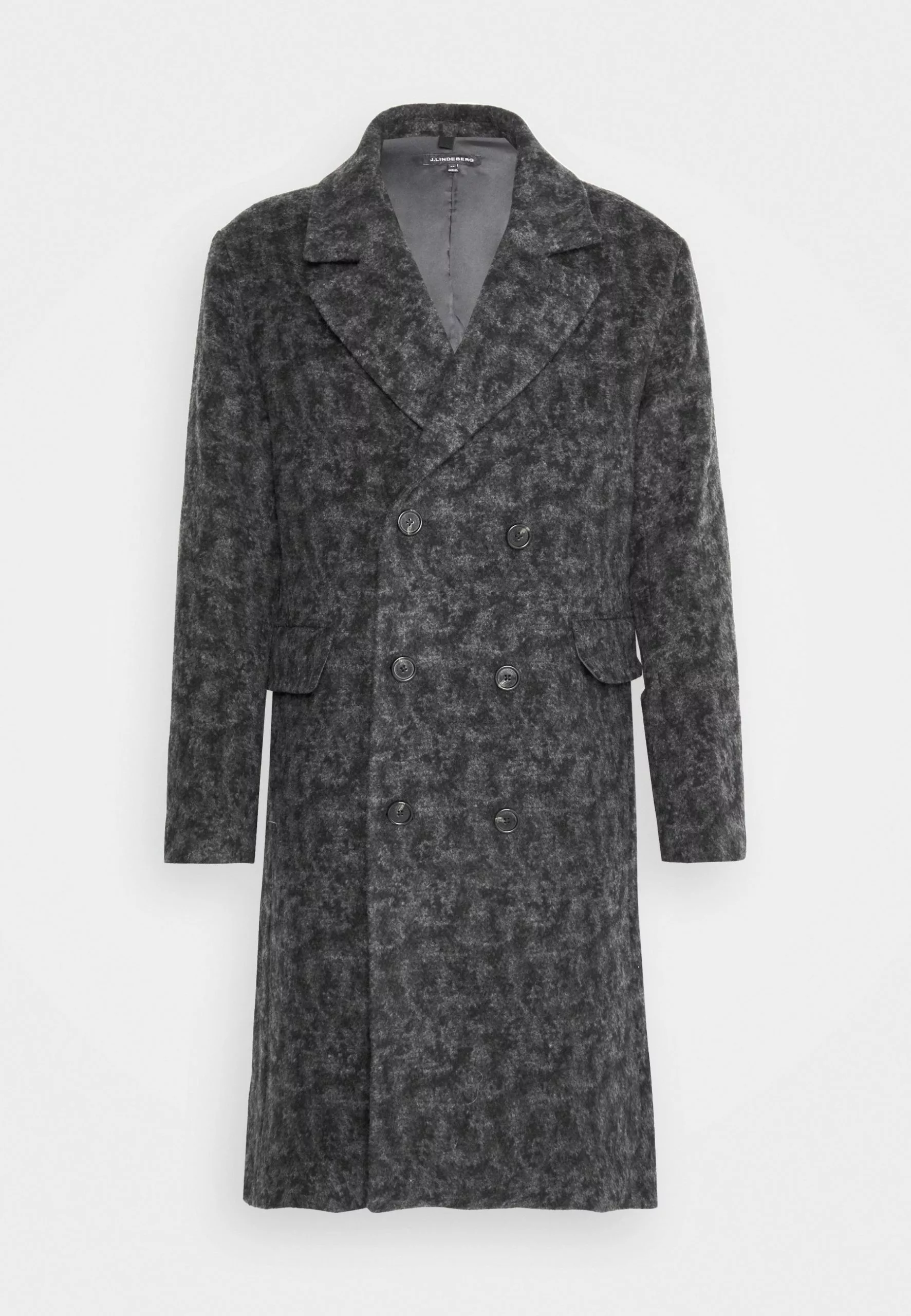 J.LINDEBERGDUGGIE DOUBLE BREASTED COAT - Klassisk Kappa / Rock - Black Melange 7 J.LINDEBERGDUGGIE DOUBLE BREASTED COAT - Klassisk Kappa / Rock - Black Melange - Bild 7