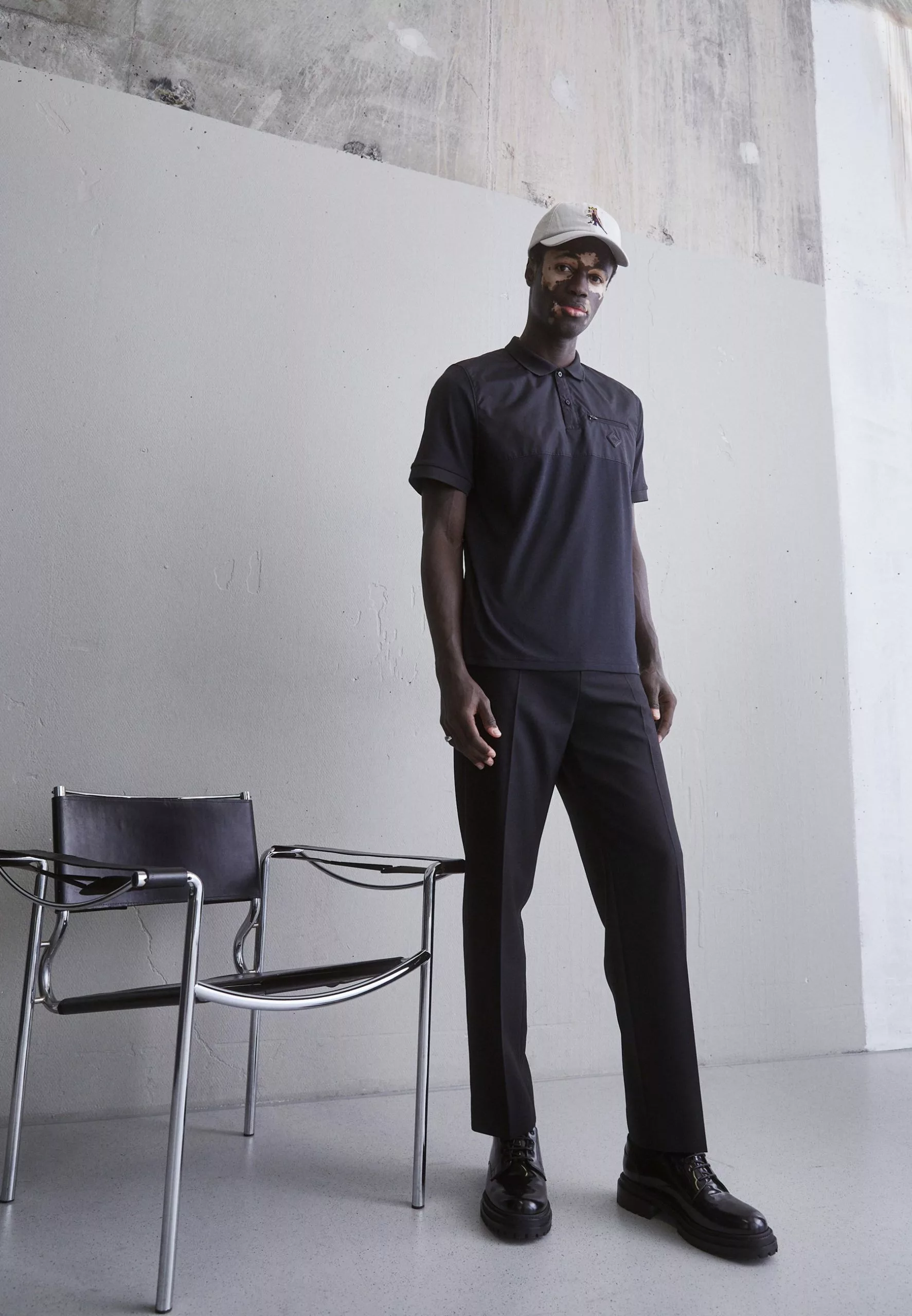 J.LINDEBERGDANILO HYBRID - Piké - Black 2 J.LINDEBERGDANILO HYBRID - Piké - Black - Bild 2