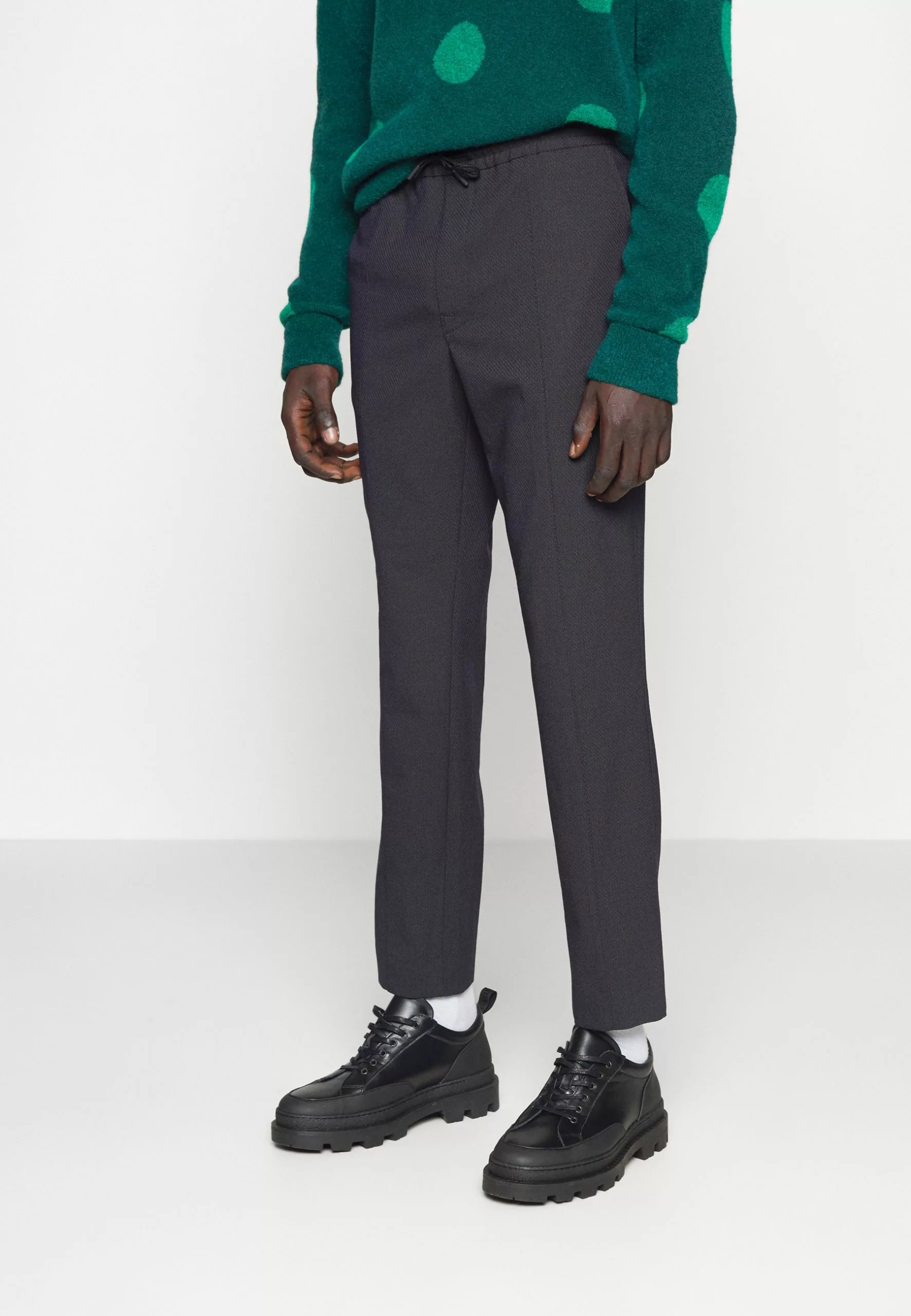 J.LINDEBERGSASHA STRUCTURED PANTS - Tygbyxor - Navy 3 J.LINDEBERGSASHA STRUCTURED PANTS - Tygbyxor - Navy - Bild 3