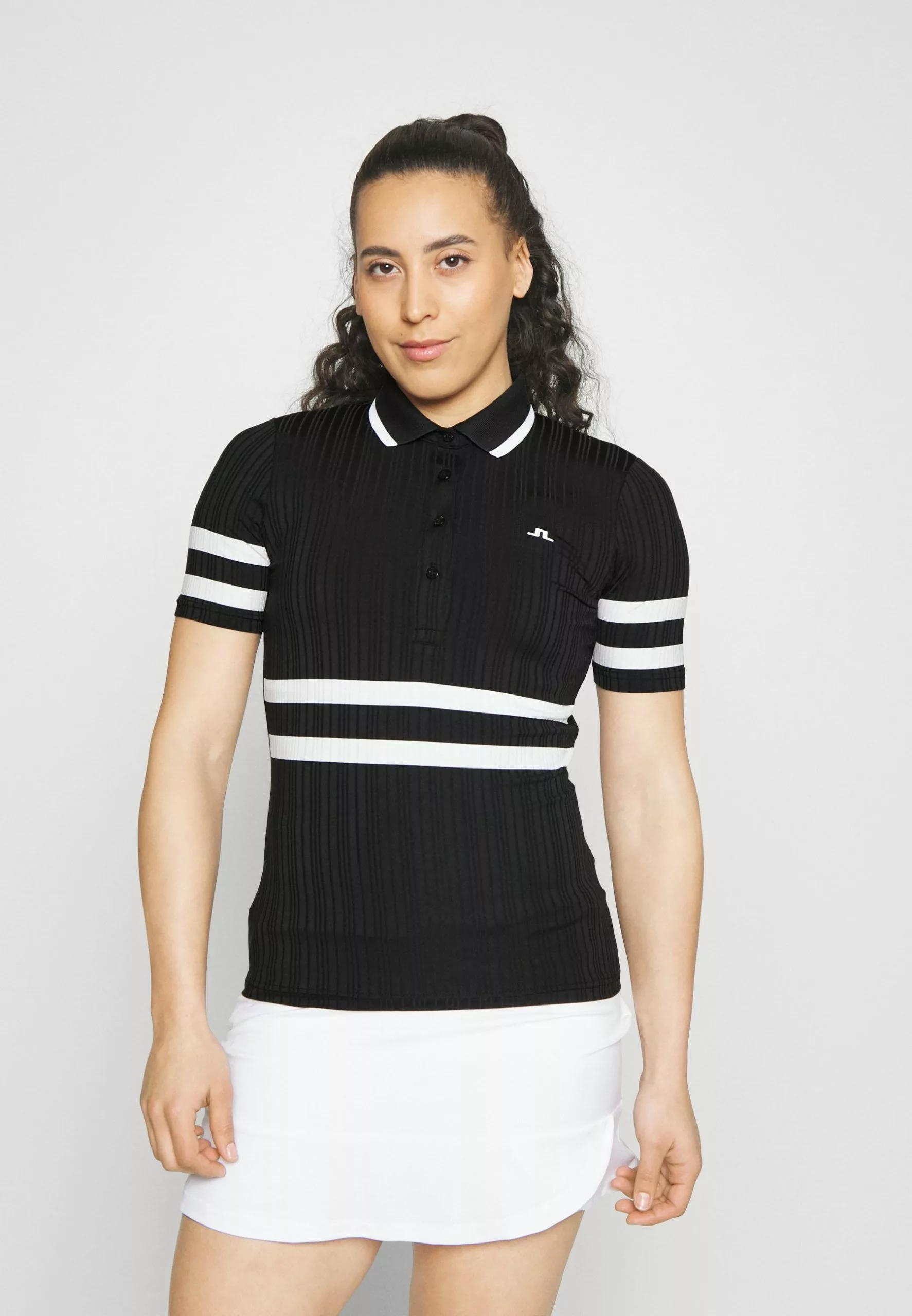 J.LINDEBERGMOIRA POLO - Piké - Black 1 J.LINDEBERGMOIRA POLO - Piké - Black