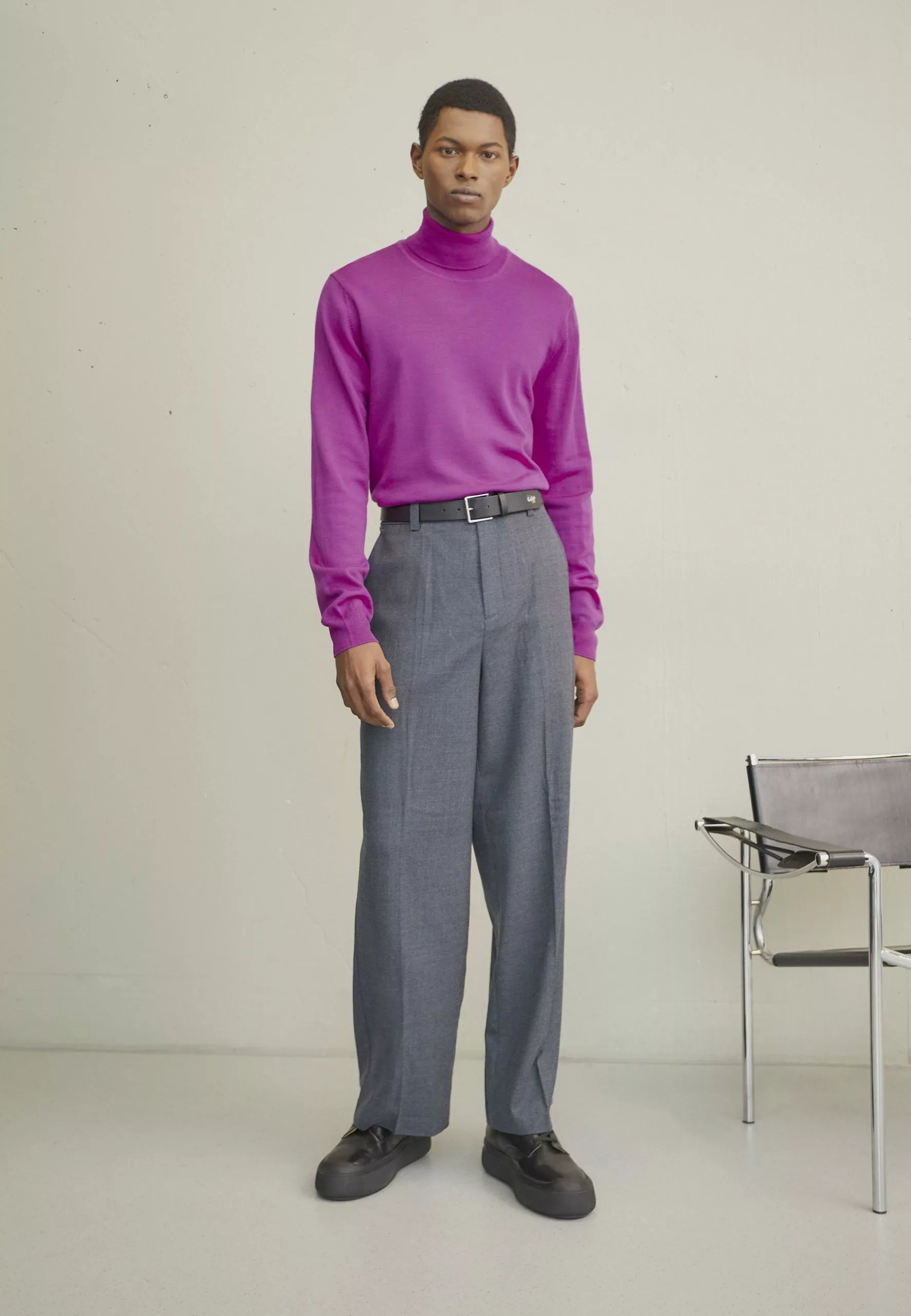 J.LINDEBERGTURTLENECK - Stickad Tröja - Wild Aster 2 J.LINDEBERGTURTLENECK - Stickad Tröja - Wild Aster - Bild 2