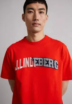 J.LINDEBERGCAMILO GRAPHIC - T-shirt Med Print - Fiery Red