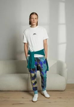 J.LINDEBERGDARCY - T-shirt Med Print - Cloud White