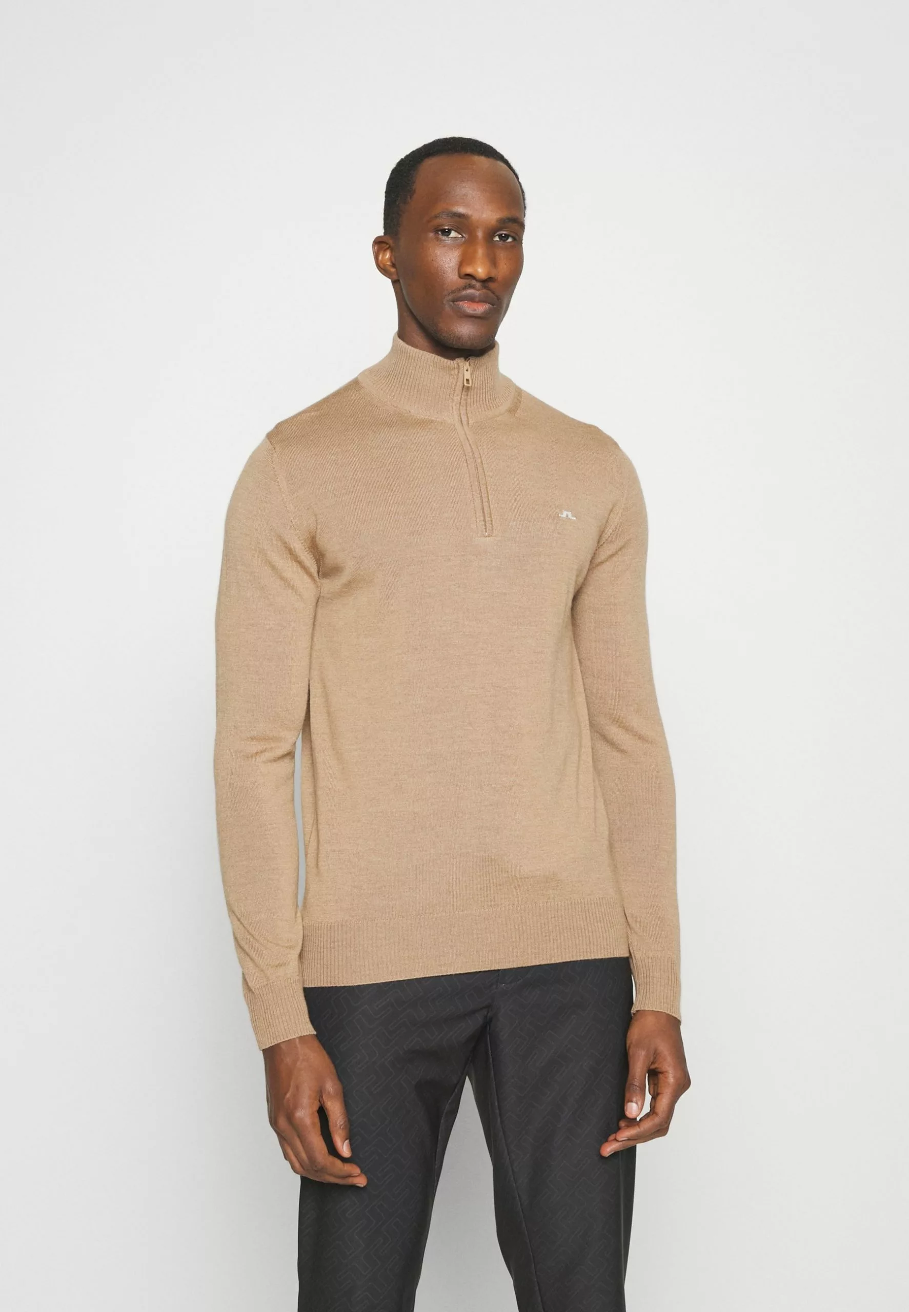 J.Lindeberg SportsKIAN ZIPPED SWEATER - Stickad Tröja - Tiger Brown 1 J.Lindeberg SportsKIAN ZIPPED SWEATER - Stickad Tröja - Tiger Brown