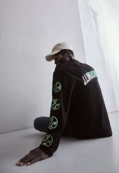 J.LINDEBERGCAMILO GRAPHIC - Långärmad Tröja - Black