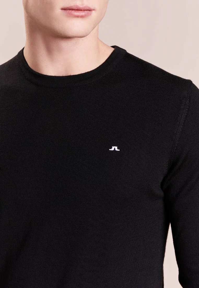J.LINDEBERGLYLE TRUE MERINO - Stickad Tröja - Black 4 J.LINDEBERGLYLE TRUE MERINO - Stickad Tröja - Black - Bild 4