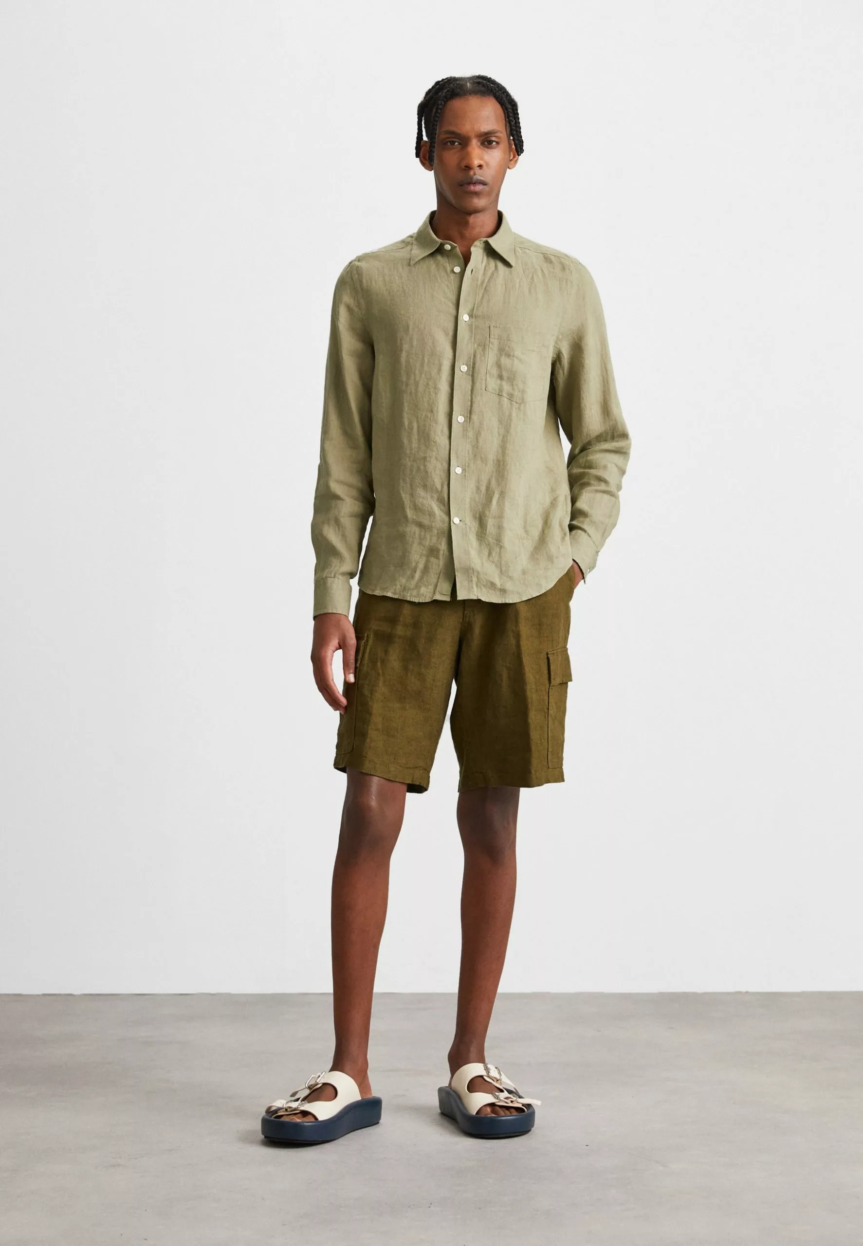 J.LINDEBERGCLEAN SHIRT - Skjorta - Aloe 2 J.LINDEBERGCLEAN SHIRT - Skjorta - Aloe - Bild 2