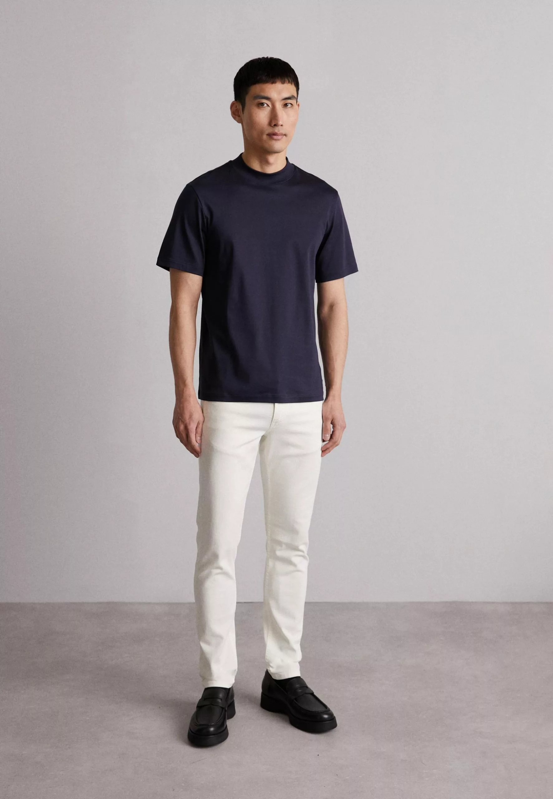 J.LINDEBERGACE MOCK NECK - T-shirt - Bas - Navy 2 J.LINDEBERGACE MOCK NECK - T-shirt - Bas - Navy - Bild 2