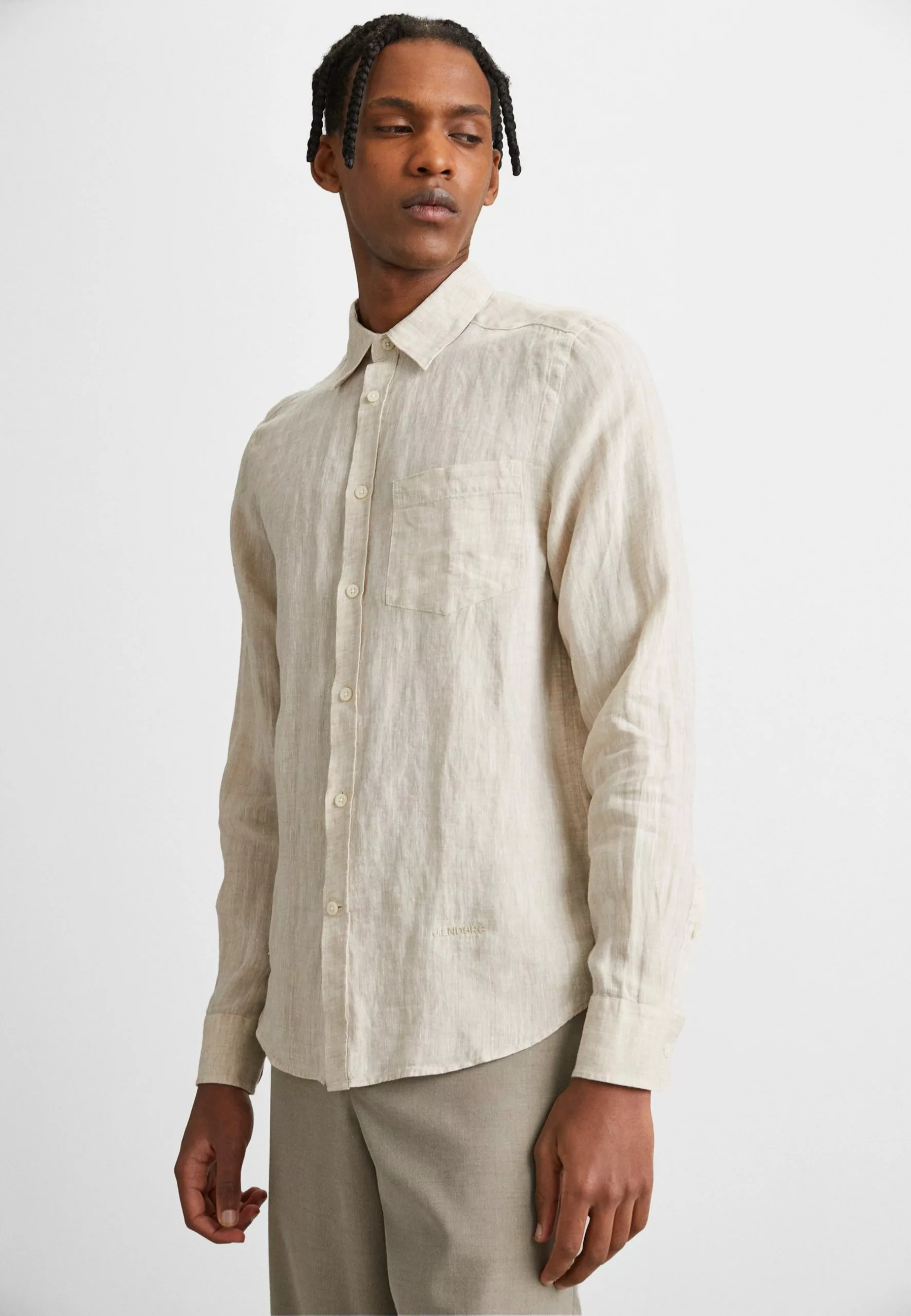 J.LINDEBERGSkjorta - Safari Beige 1 J.LINDEBERGSkjorta - Safari Beige