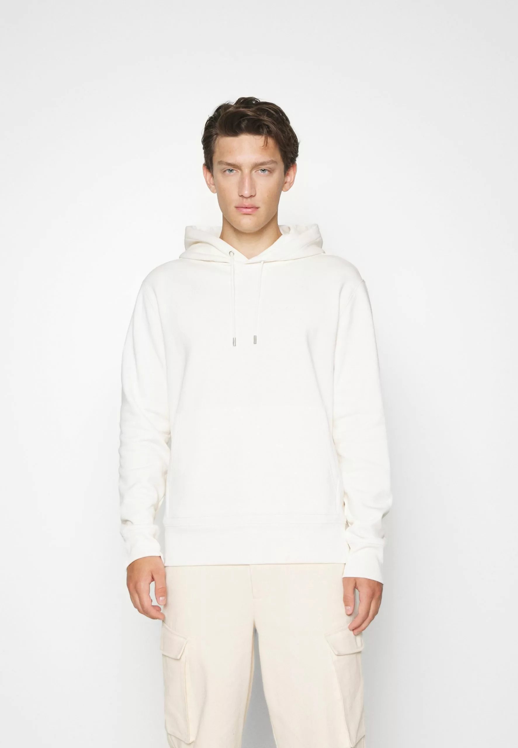 J.LINDEBERGCHIP POCKET HOODIE - Sweatshirt - Cloud White 1 J.LINDEBERGCHIP POCKET HOODIE - Sweatshirt - Cloud White