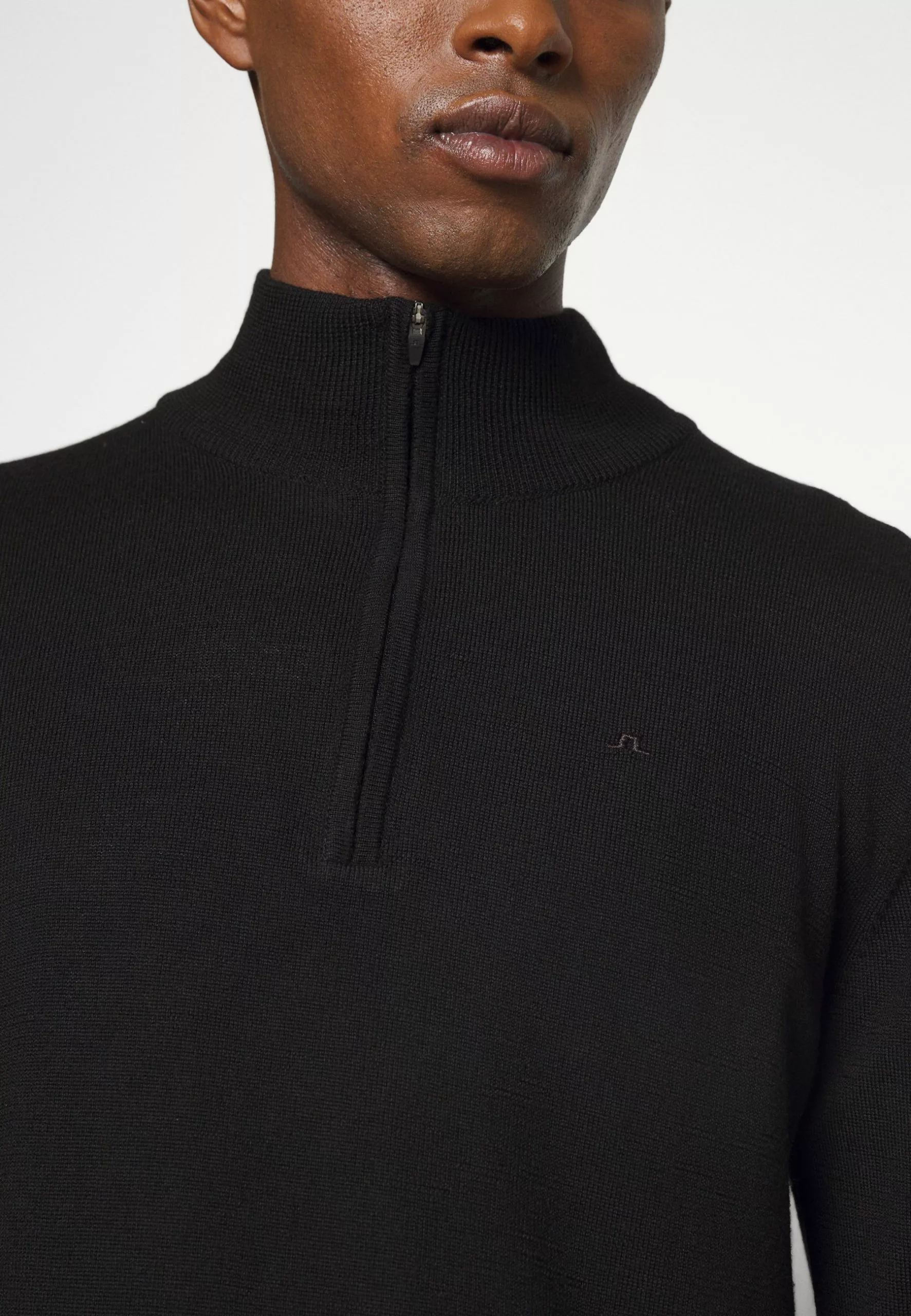 J.LINDEBERGKIYAN QUARTER ZIP - Stickad Tröja - Black 7 J.LINDEBERGKIYAN QUARTER ZIP - Stickad Tröja - Black - Bild 7