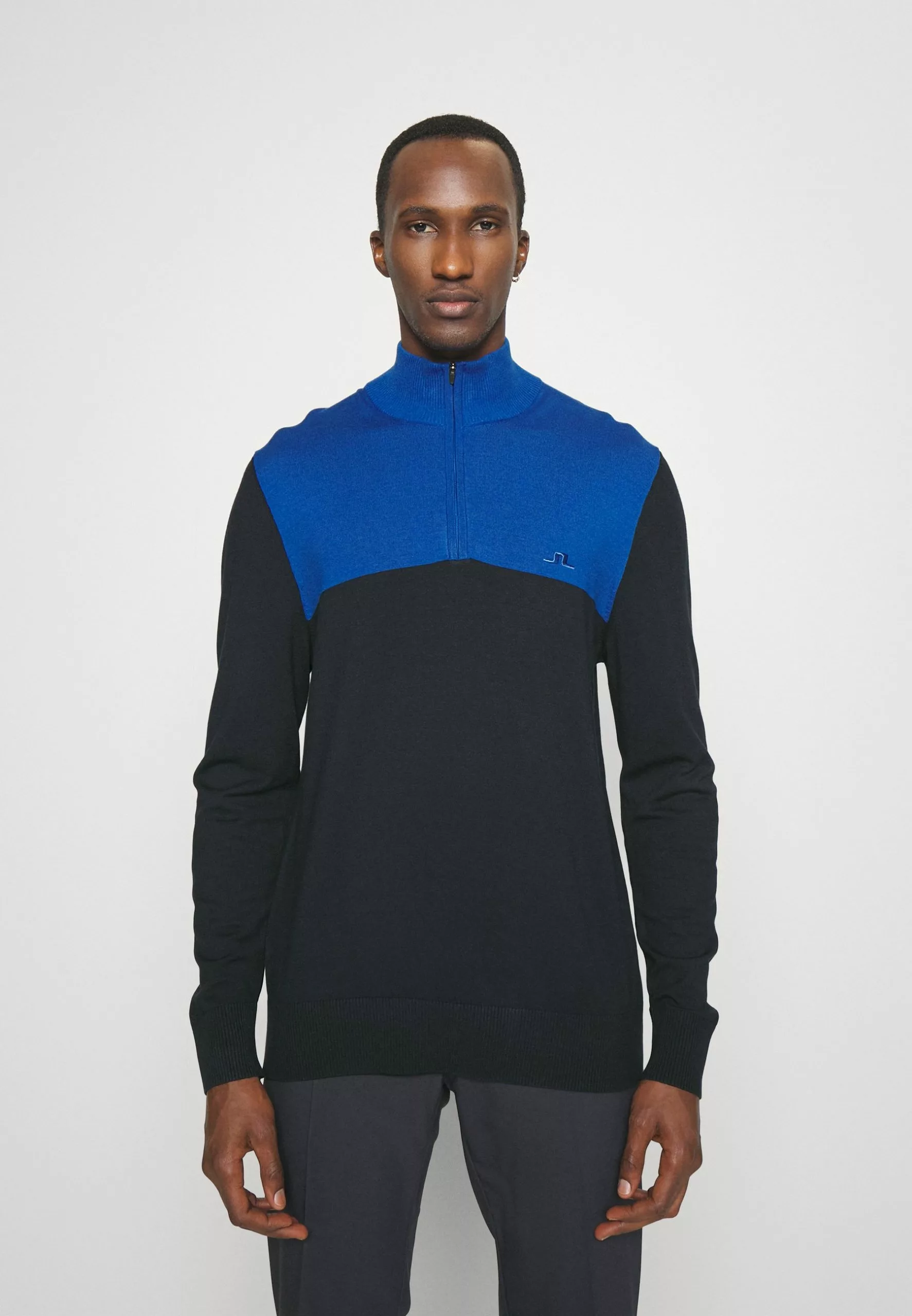 J.LINDEBERGJEFF SWEATER - Stickad Tröja - Navy 1 J.LINDEBERGJEFF SWEATER - Stickad Tröja - Navy