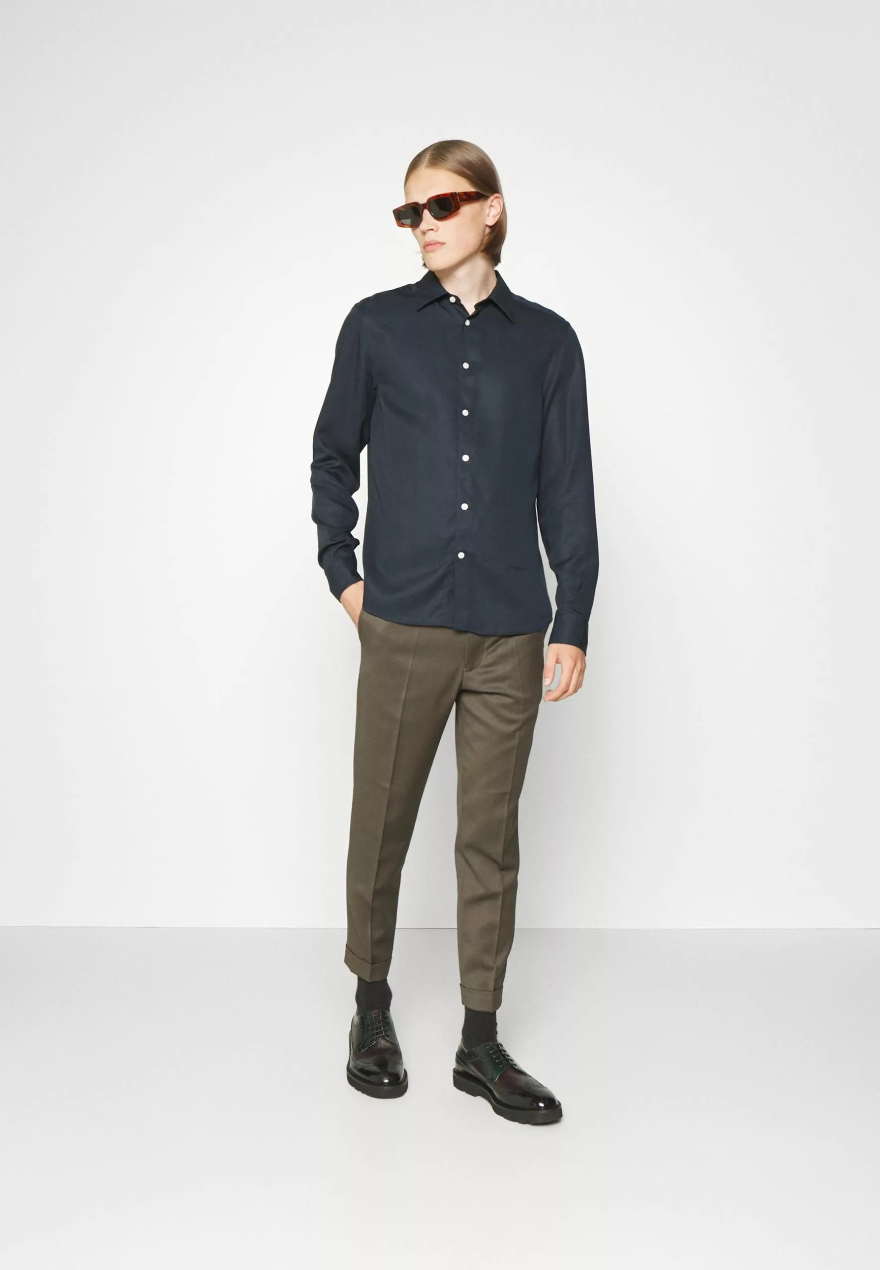 J.LINDEBERGCOMFORT - Kostymskjorta - Navy 2 J.LINDEBERGCOMFORT - Kostymskjorta - Navy - Bild 2