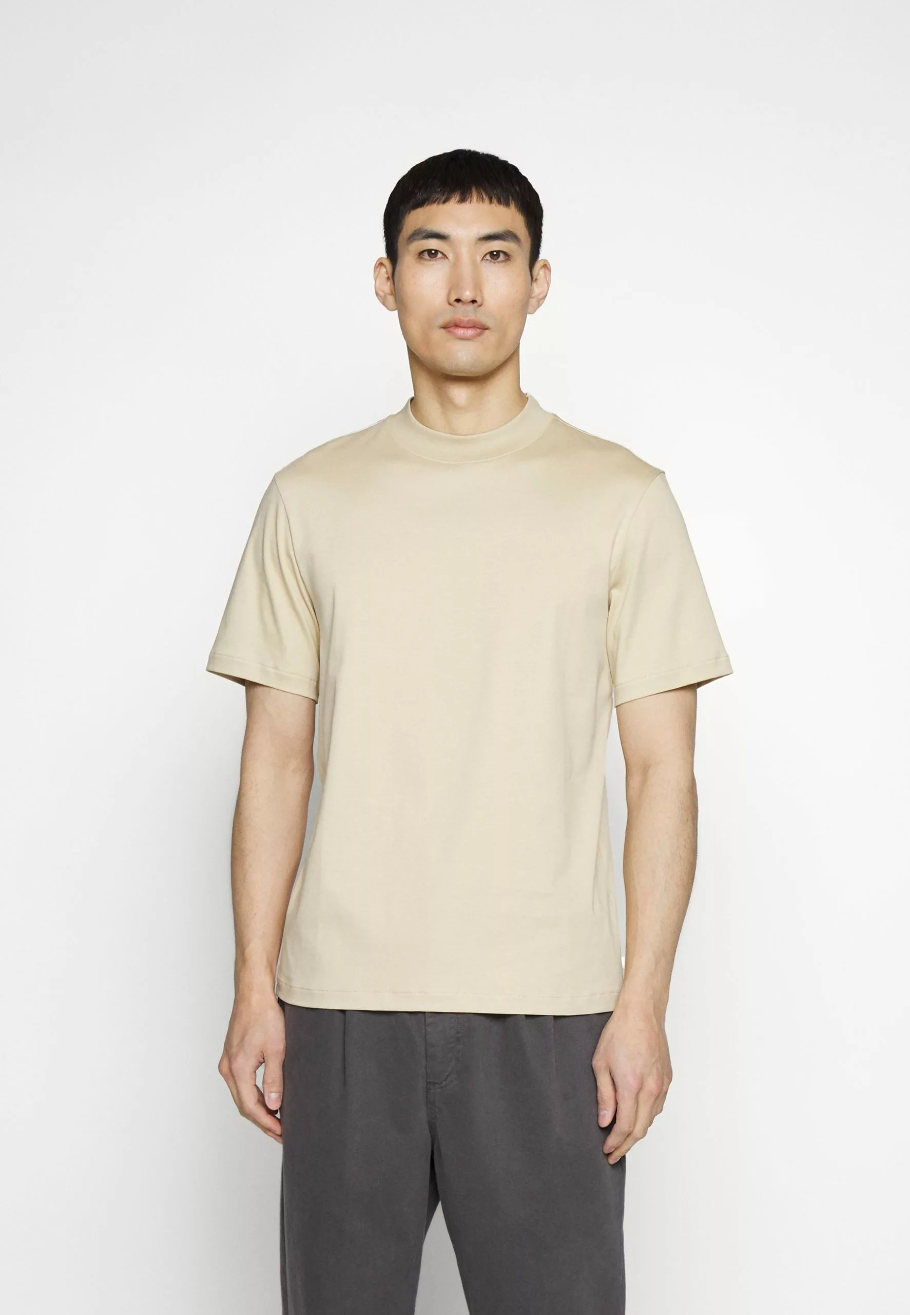 J.LINDEBERGACE MOCK NECK - T-shirt - Bas - Safari Beige 3 J.LINDEBERGACE MOCK NECK - T-shirt - Bas - Safari Beige - Bild 3