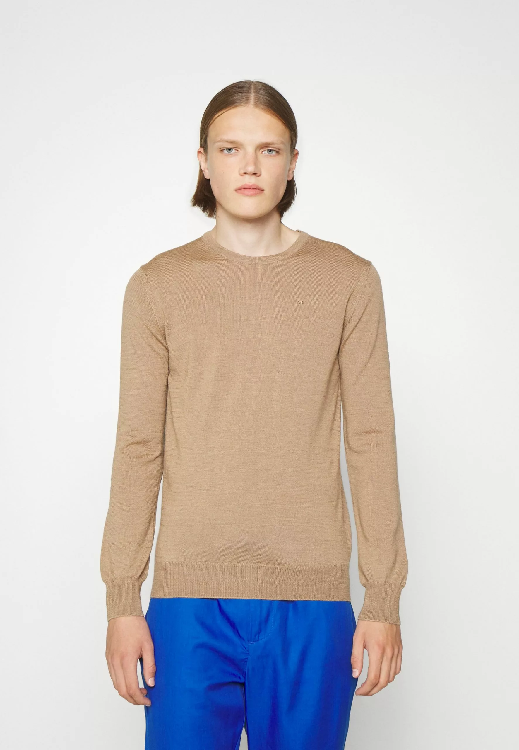 J.LINDEBERGLYLE CREW NECK - Stickad Tröja - Tiger Brown 3 J.LINDEBERGLYLE CREW NECK - Stickad Tröja - Tiger Brown - Bild 3