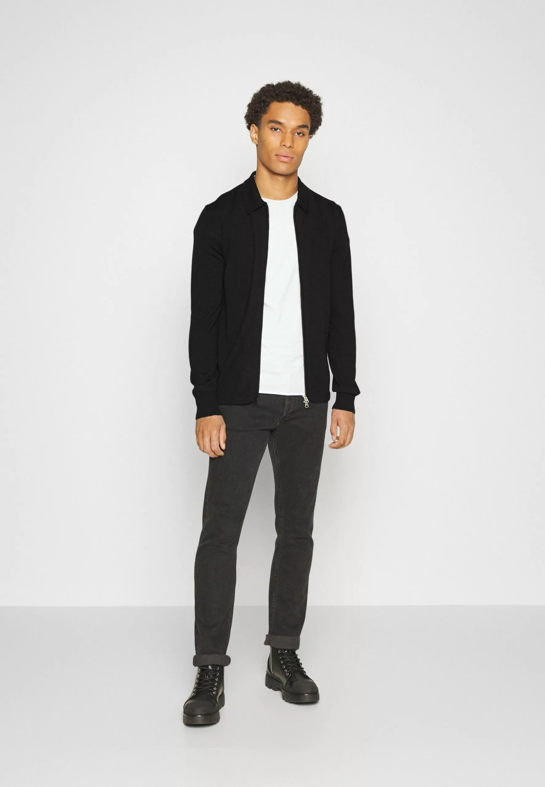 J.LINDEBERGNYLE ZIP CARDIGAN - Kofta - Black 2 J.LINDEBERGNYLE ZIP CARDIGAN - Kofta - Black - Bild 2